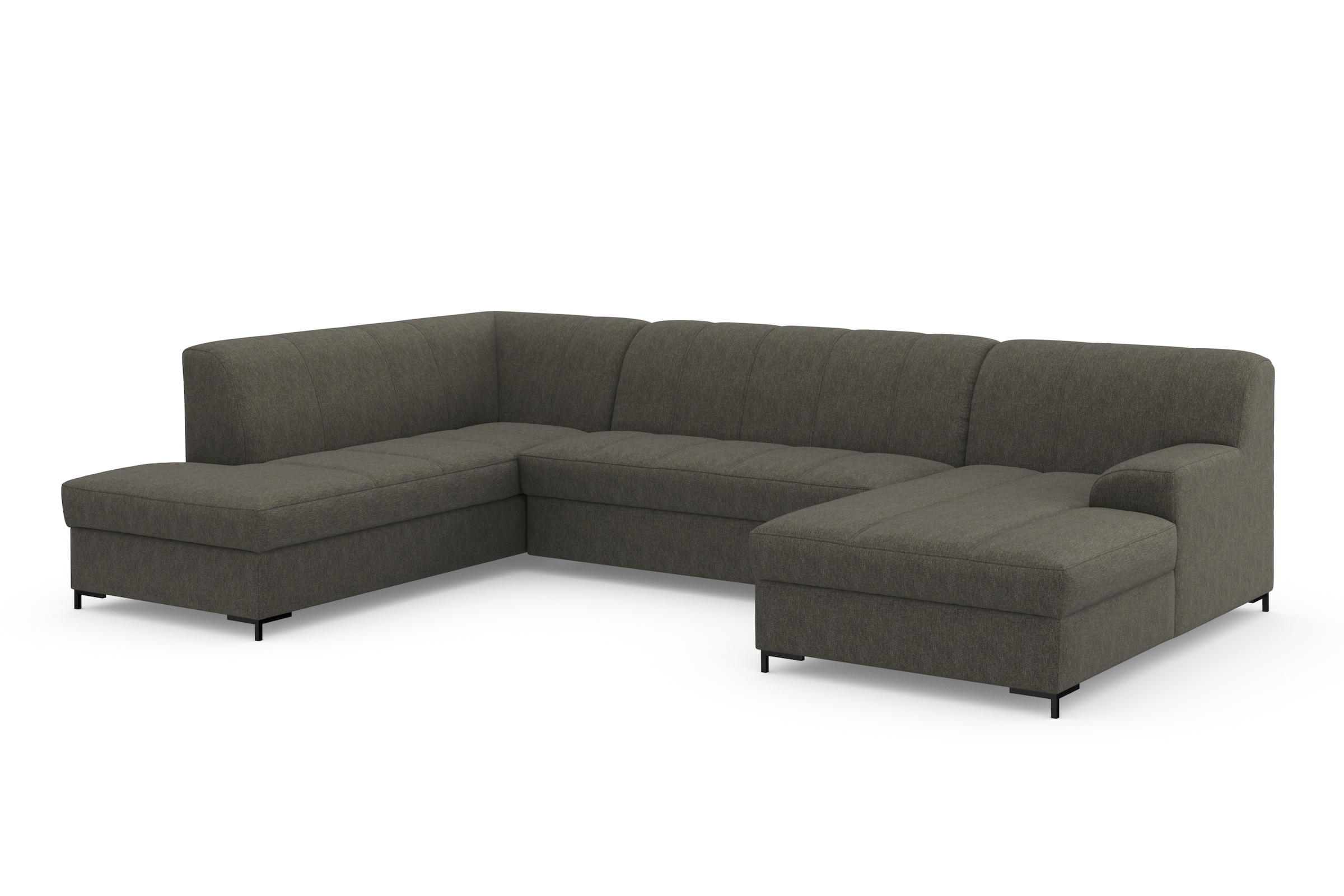 INOSIGN Wohnlandschaft »Balme, moderne Formensprache, zeitloses Design, U-Form«, Inkl. Zierkissen, wahlweise mit Bettfunktion