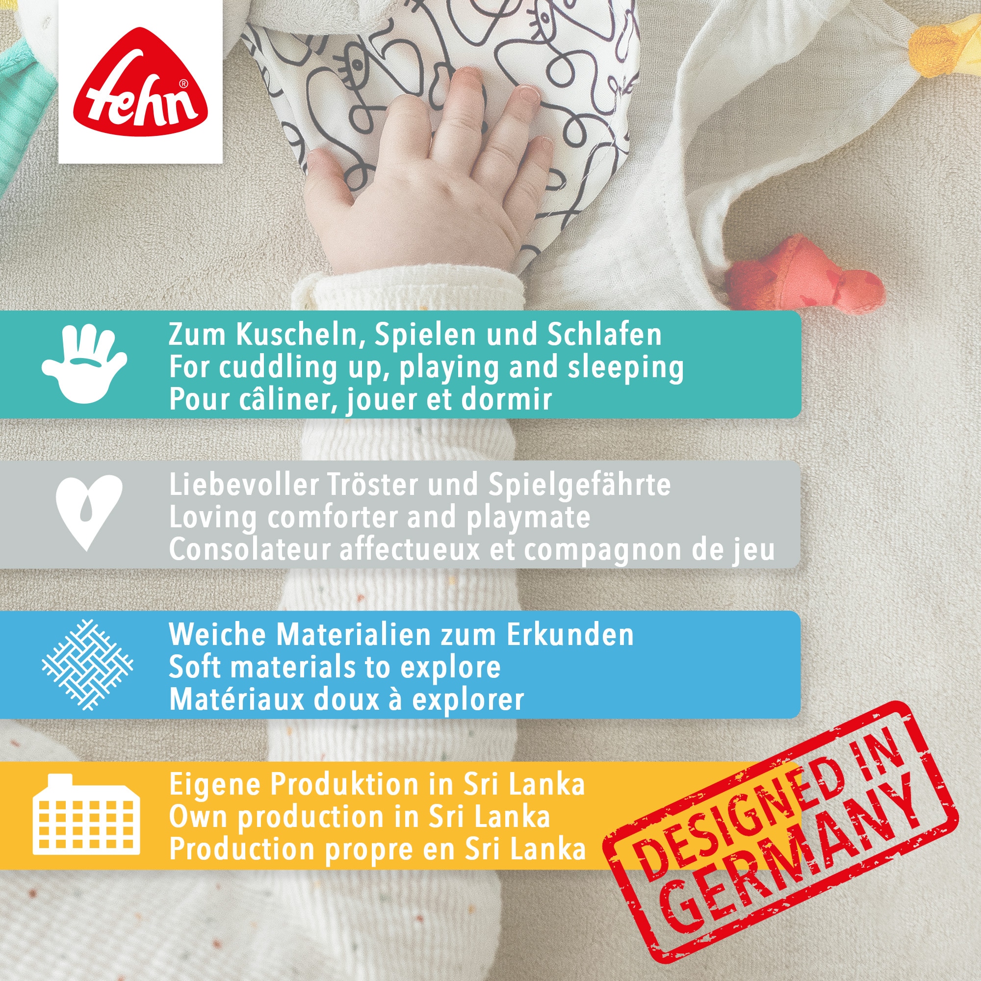 Fehn Kuscheltuch »Pferdinand, Pferd«