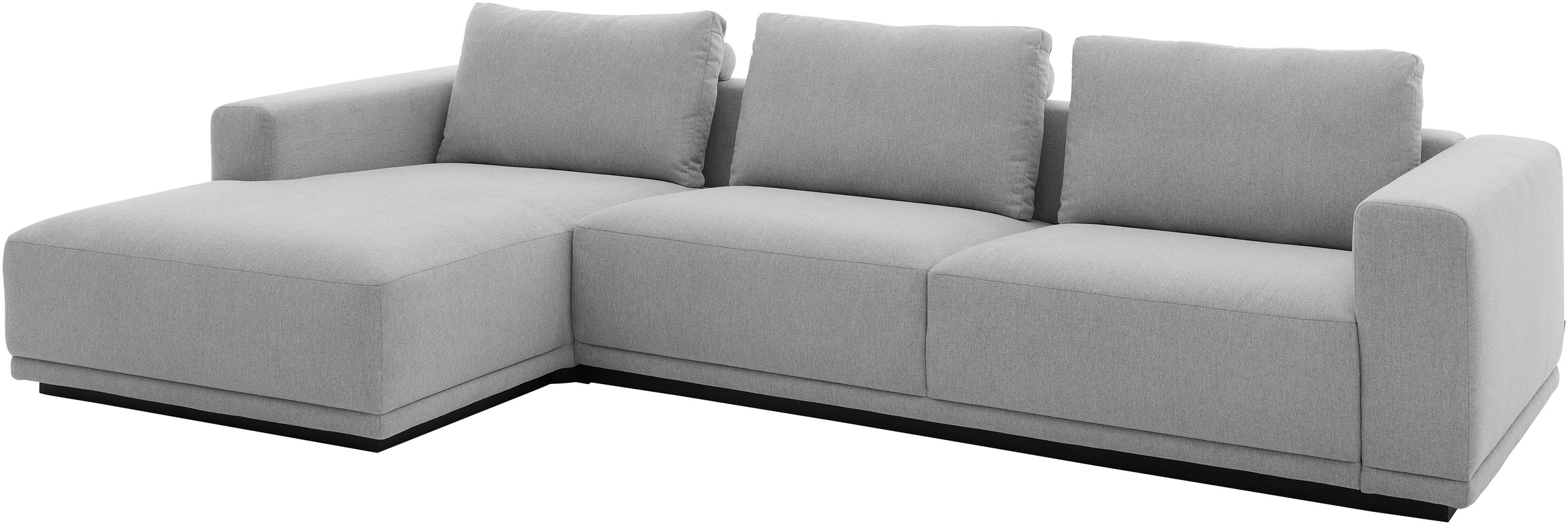 Musterring Ecksofa Anreihsofa rechts & Longchair links, mit Armlehnen, inkl. Rückenkissen