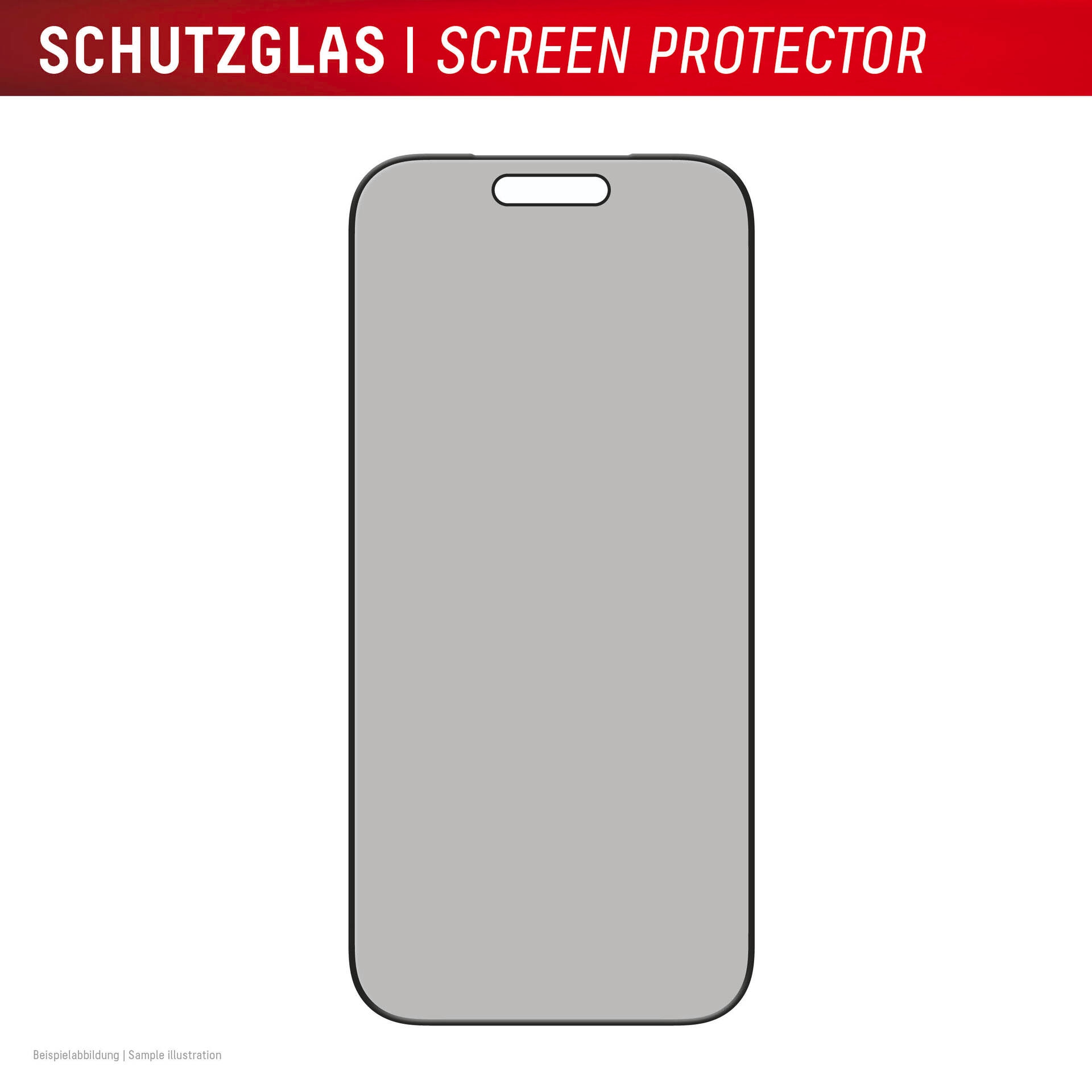 Displex Displayschutzglas »Privacy Glass Screen Protector« für Apple iPhone 17;Apple iPhone 17 Pro Displayschutzfolie, Schutzfolie, Bildschirmschutz, kratz- & stoßfest