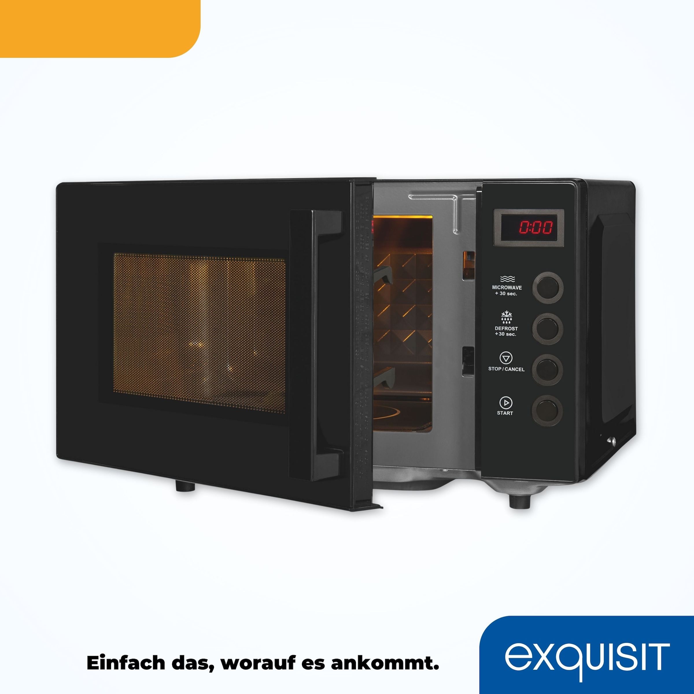 exquisit Mikrowelle »MW7020-F-030DI«, Mikrowelle, schwarz