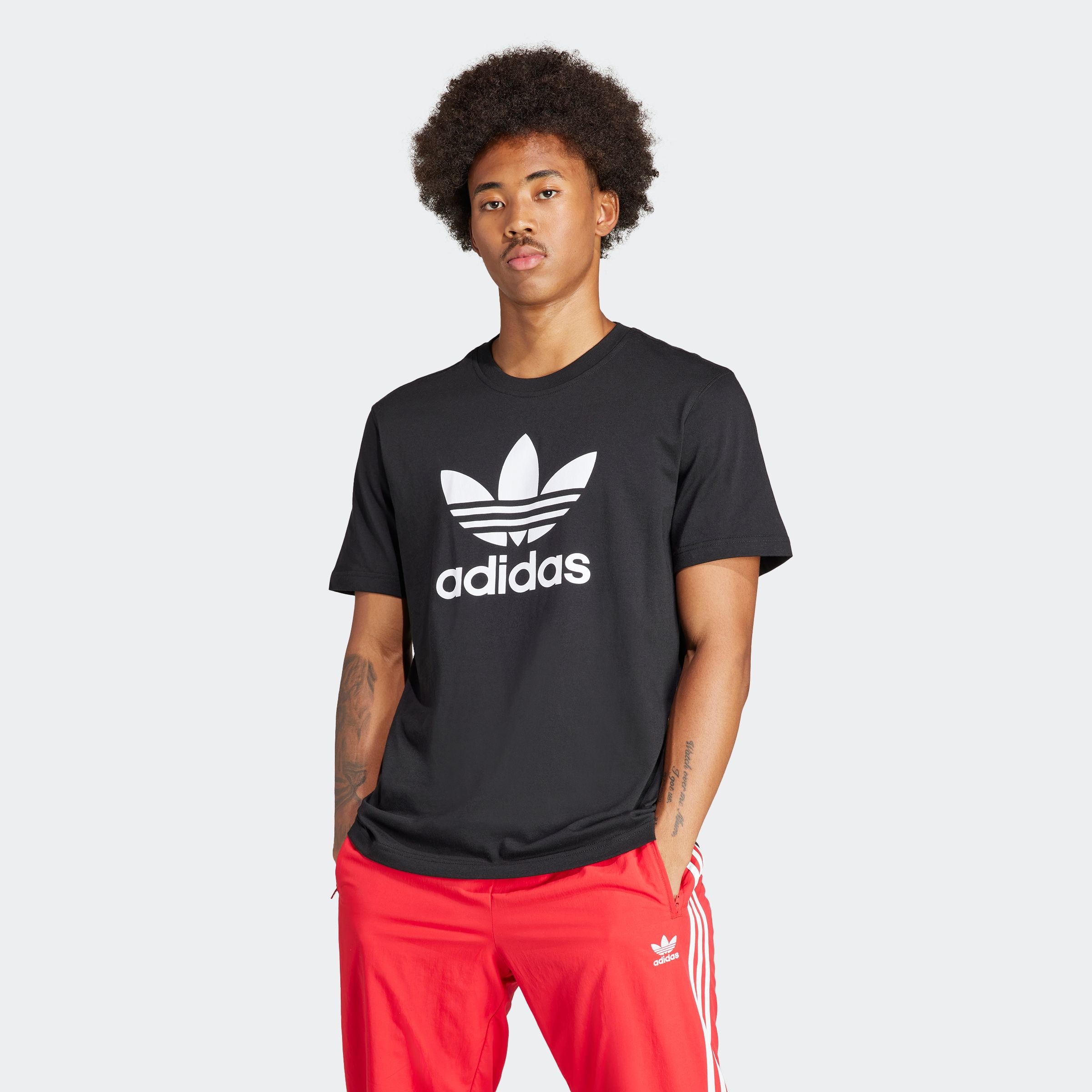 adidas Originals T-Shirt »TREFOIL T-SHIRT«, Basic Shirt mit großem Trefoil Logoprint