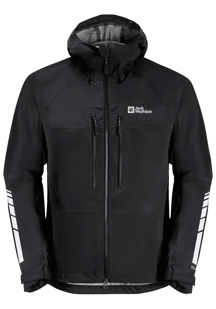 Jack Wolfskin Fahrradjacke »MOROBBIA 3L JKT M«, mit Kapuze