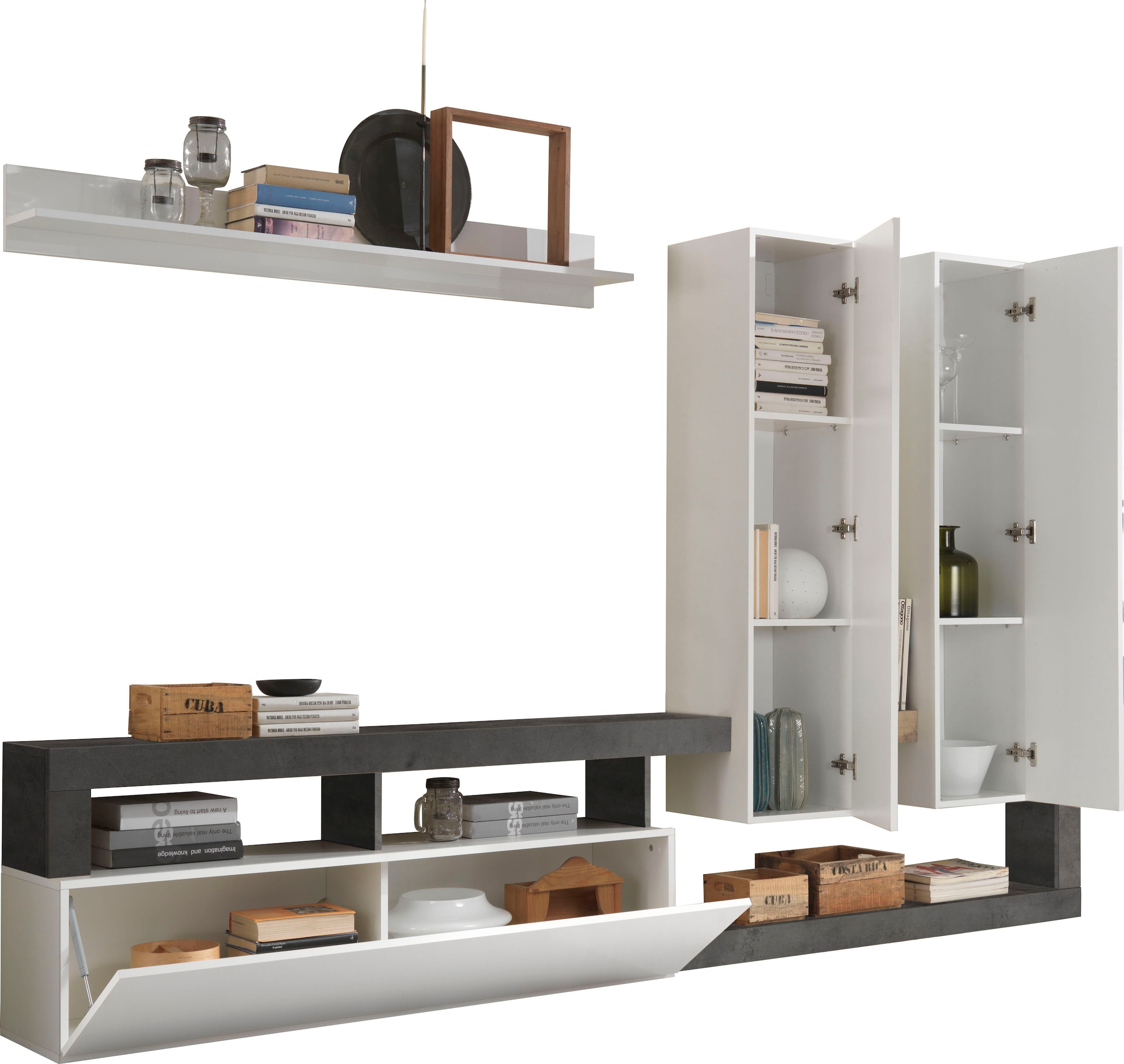 INOSIGN Wohnwand »Hamburg« Set, 4 Stk. tlg.