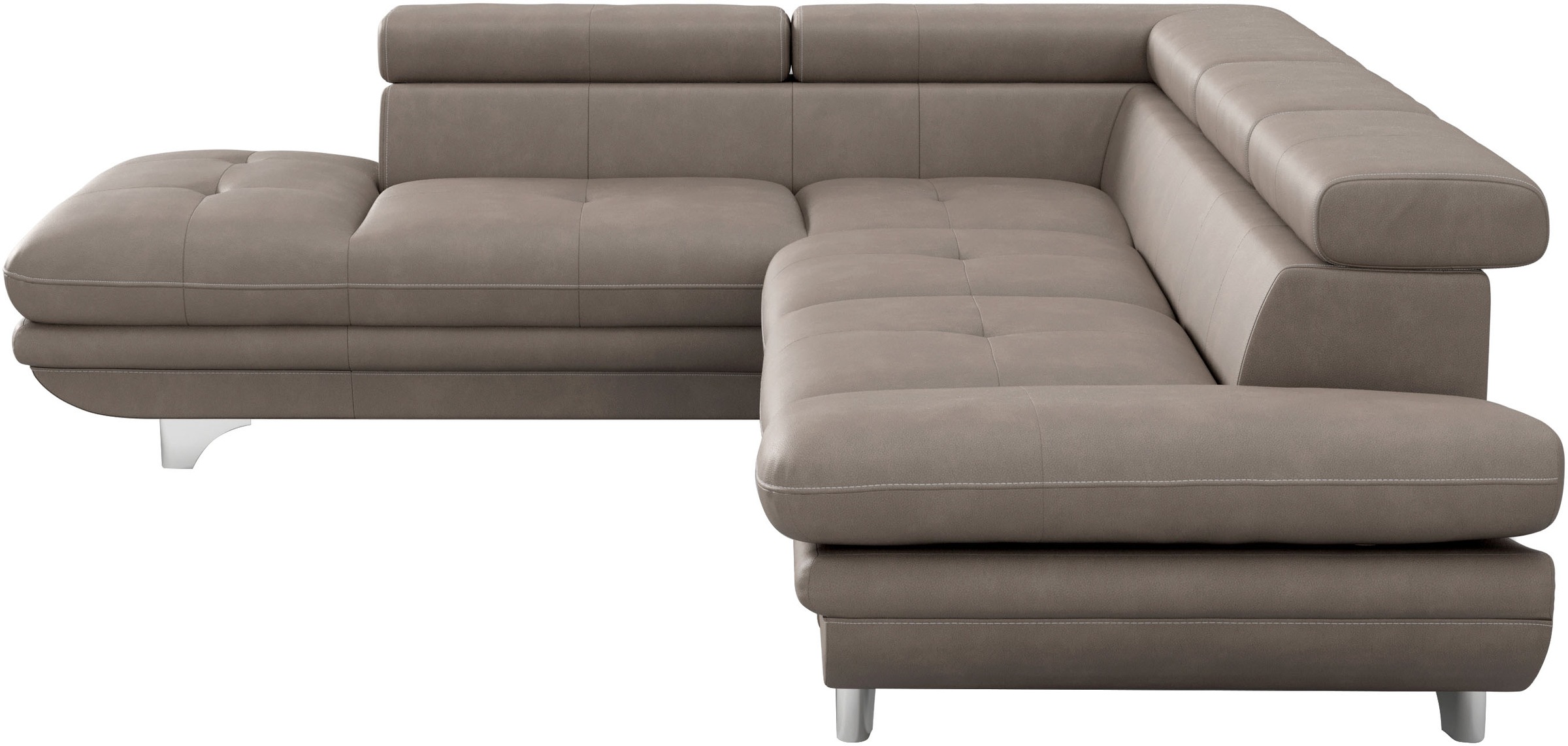 COTTA Ecksofa »Enterprise L-Form«, mit Arm- & Kopfteilverstellung, wahlweise mit Bettfunktion