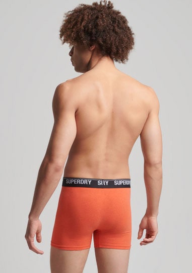 Superdry Langer Boxer »SD lg Boxer web wb 3x«, (3 St., 3er-Pack), mit Logo Webbund