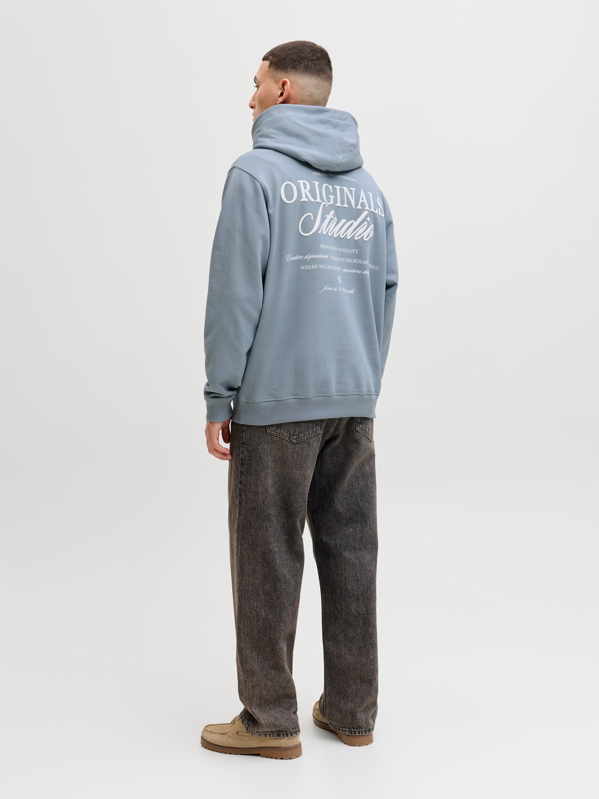 Jack & Jones Kapuzensweatshirt »JORNORREBRO TYPO BACK SWEAT HOOD SN«, mit Print
