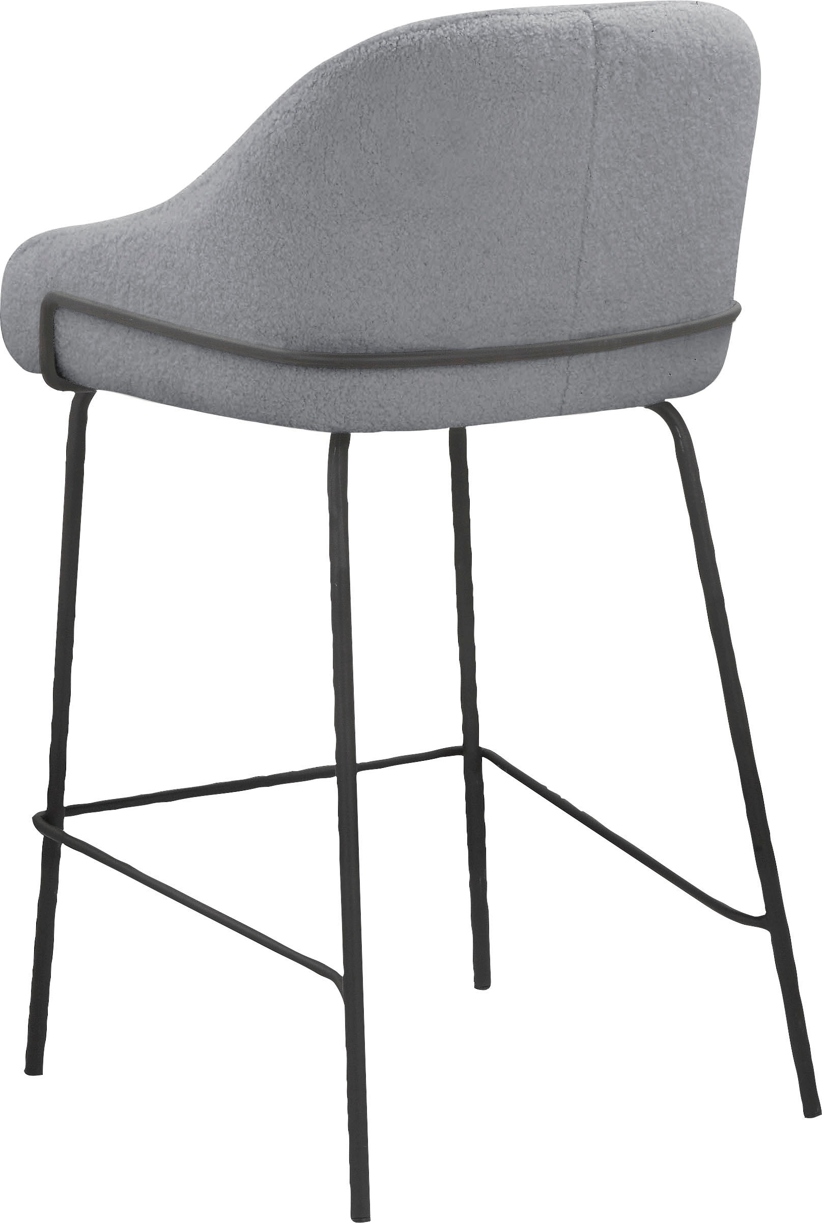 Leonique 4-Fußstuhl »Puant«, 2 St., Struktur, mit Stoff aus Polyester/recyceltem Polyester, Sitzhöhe 65 cm