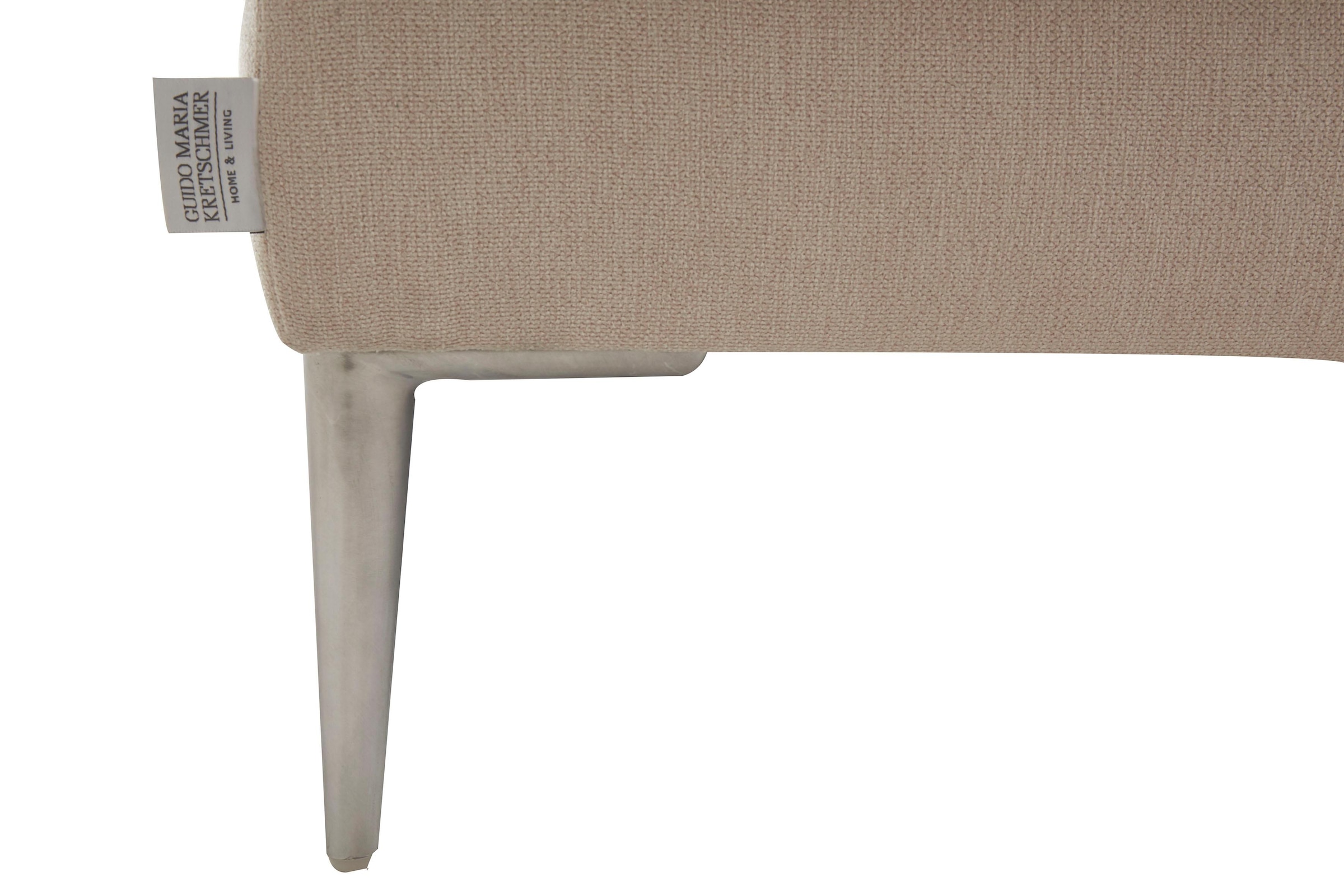 Guido Maria Kretschmer Home&Living Hocker »Lille, elegant und bequem durch Komfortsitzhöhe 46cm, hoher Fuß«