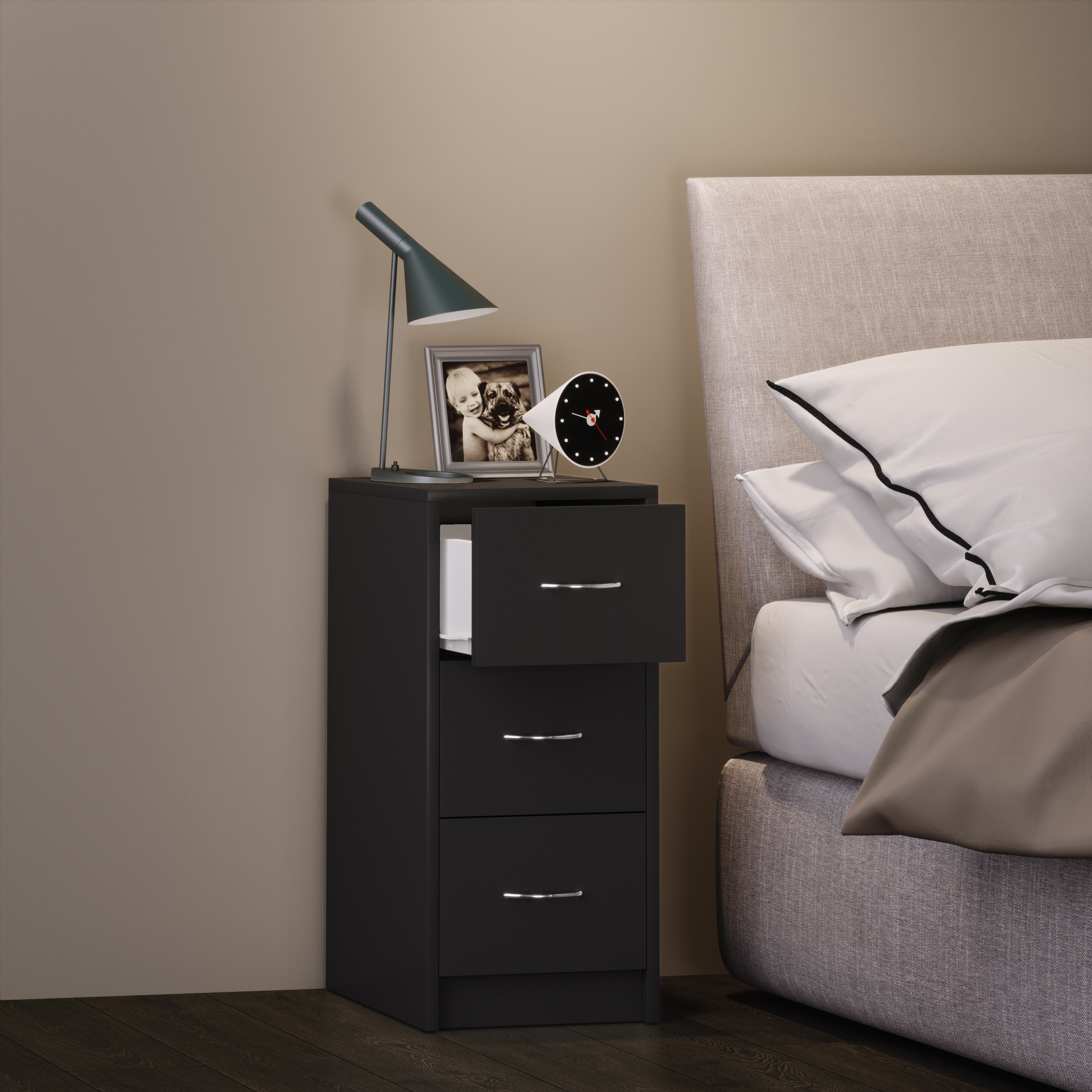 VCM Nachttisch »Holz Nachtschrank Nachttisch Schublade Boxal Maxi«