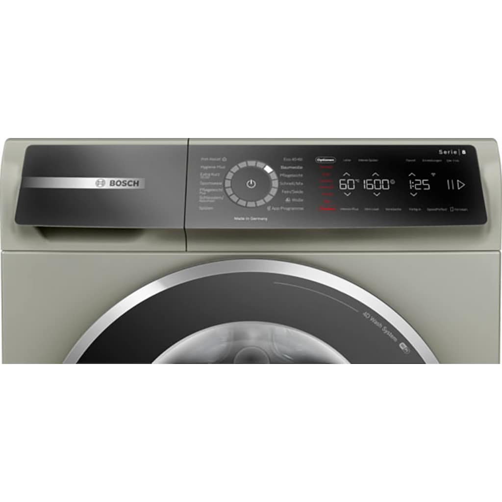 BOSCH Waschmaschine »WGB2560X0«, Serie 8, WGB2560X0, 10 kg, 1600 U/min
