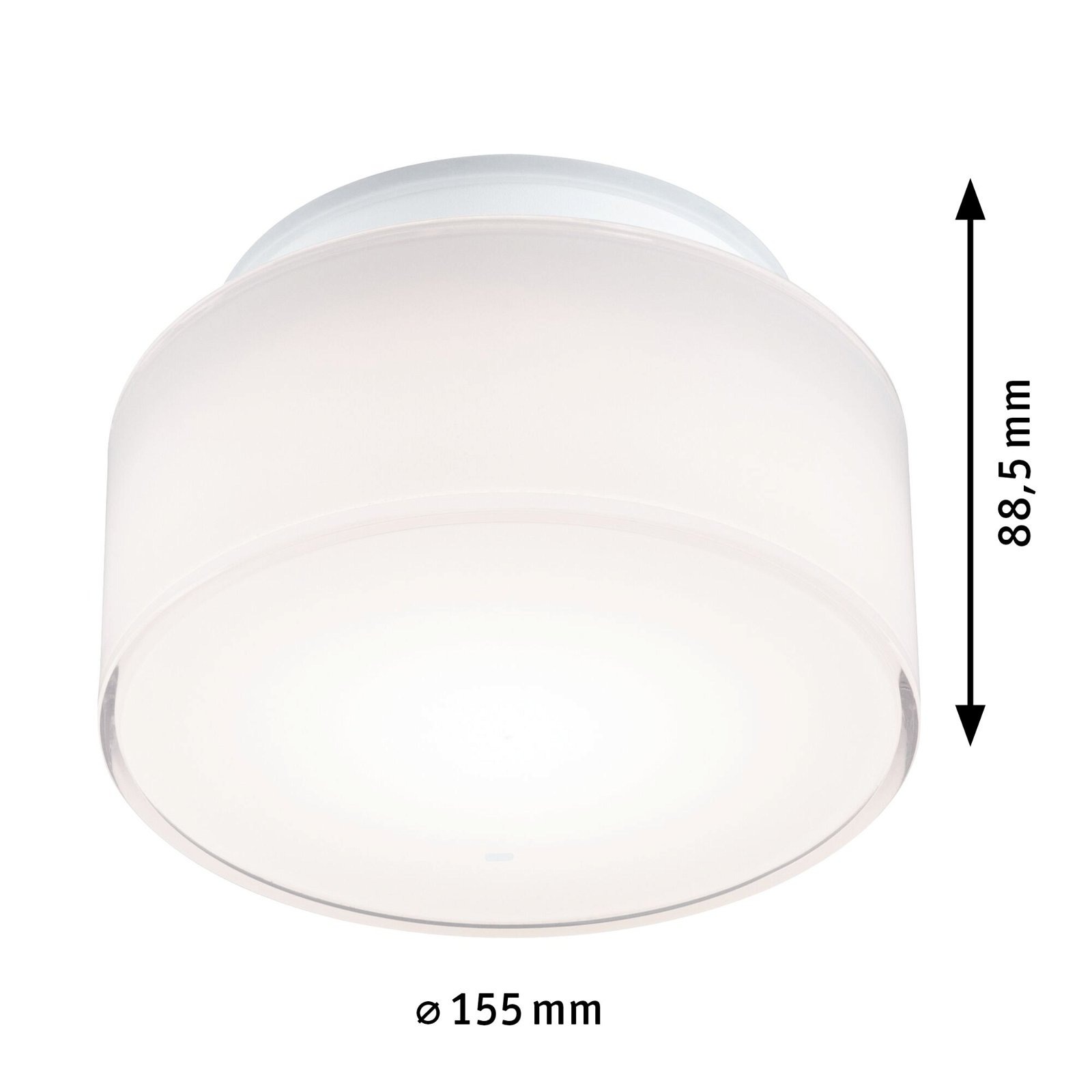 Paulmann LED Deckenleuchte »Selection Bathroom Maro IP44 1x6,8W rund 155mm 3000K Weiß Kunststoff«, 1 flammig