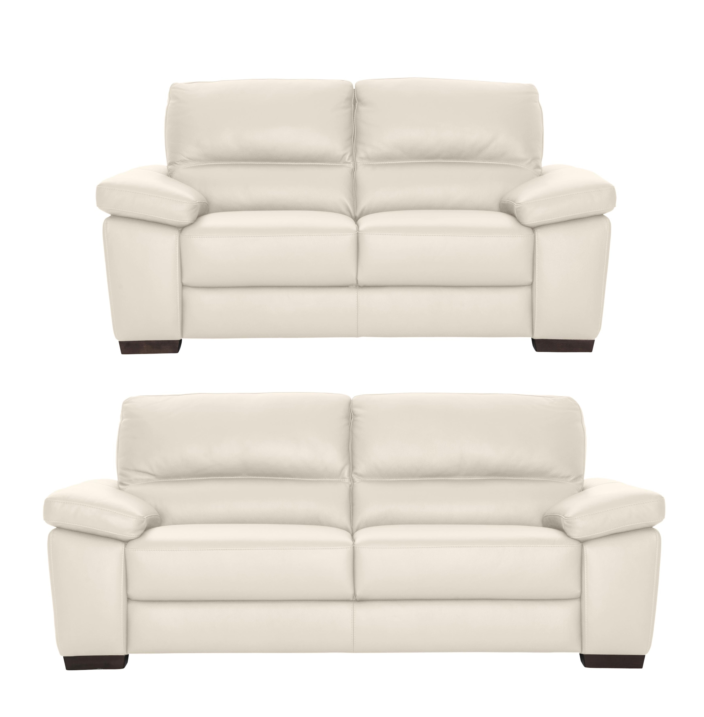 CALIA ITALIA, Polstergarnitur »Gaia, hochwertige Garnitur aus 2-Sitzer und 3-Sitzer, edles Design« Set, 2 Stk. tlg. Ledergarnitur, in zwei 