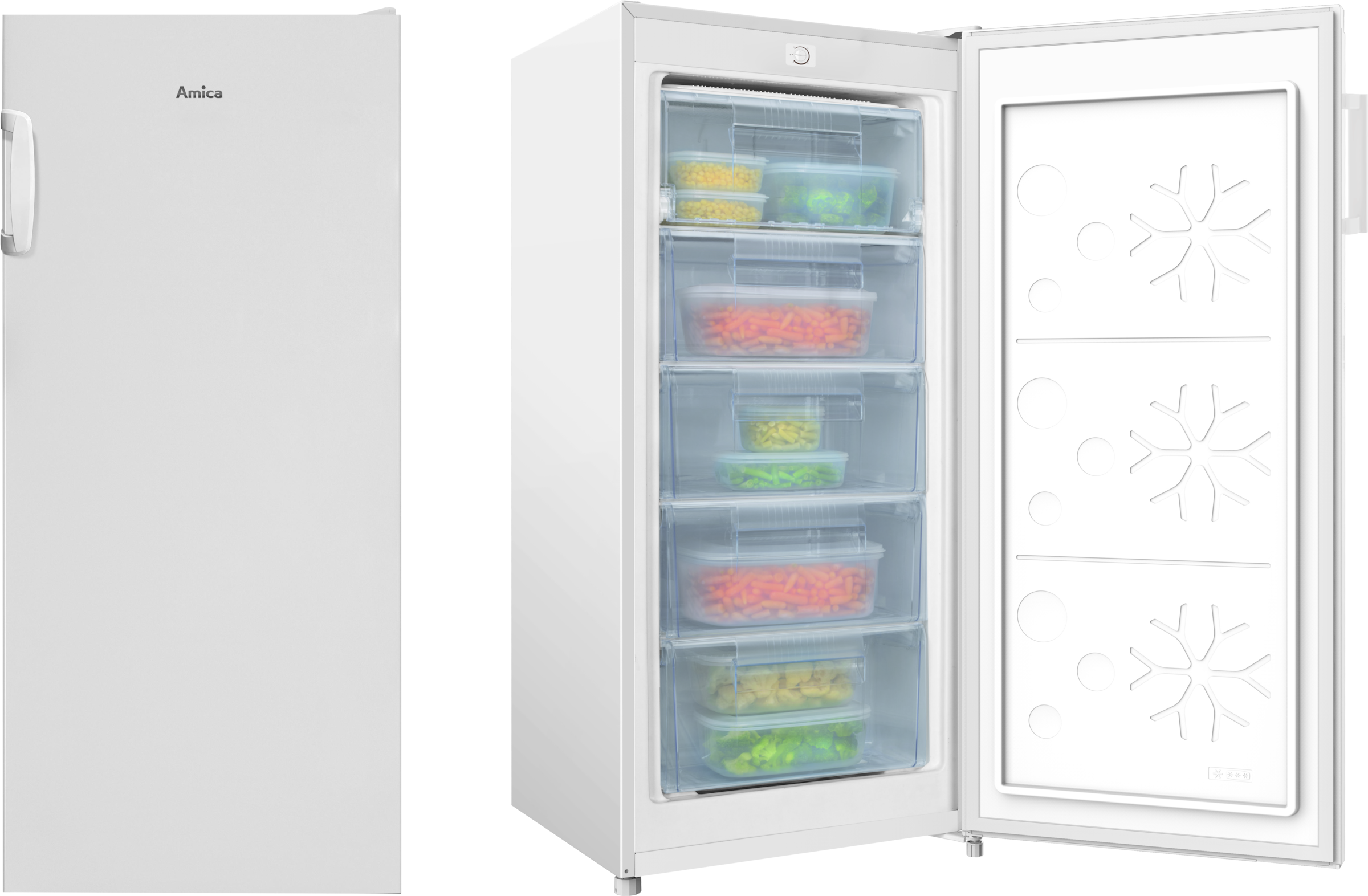 Amica Gefrierschrank »GS 321 110 W« 125,2 cm hoch 54,5 cm breit