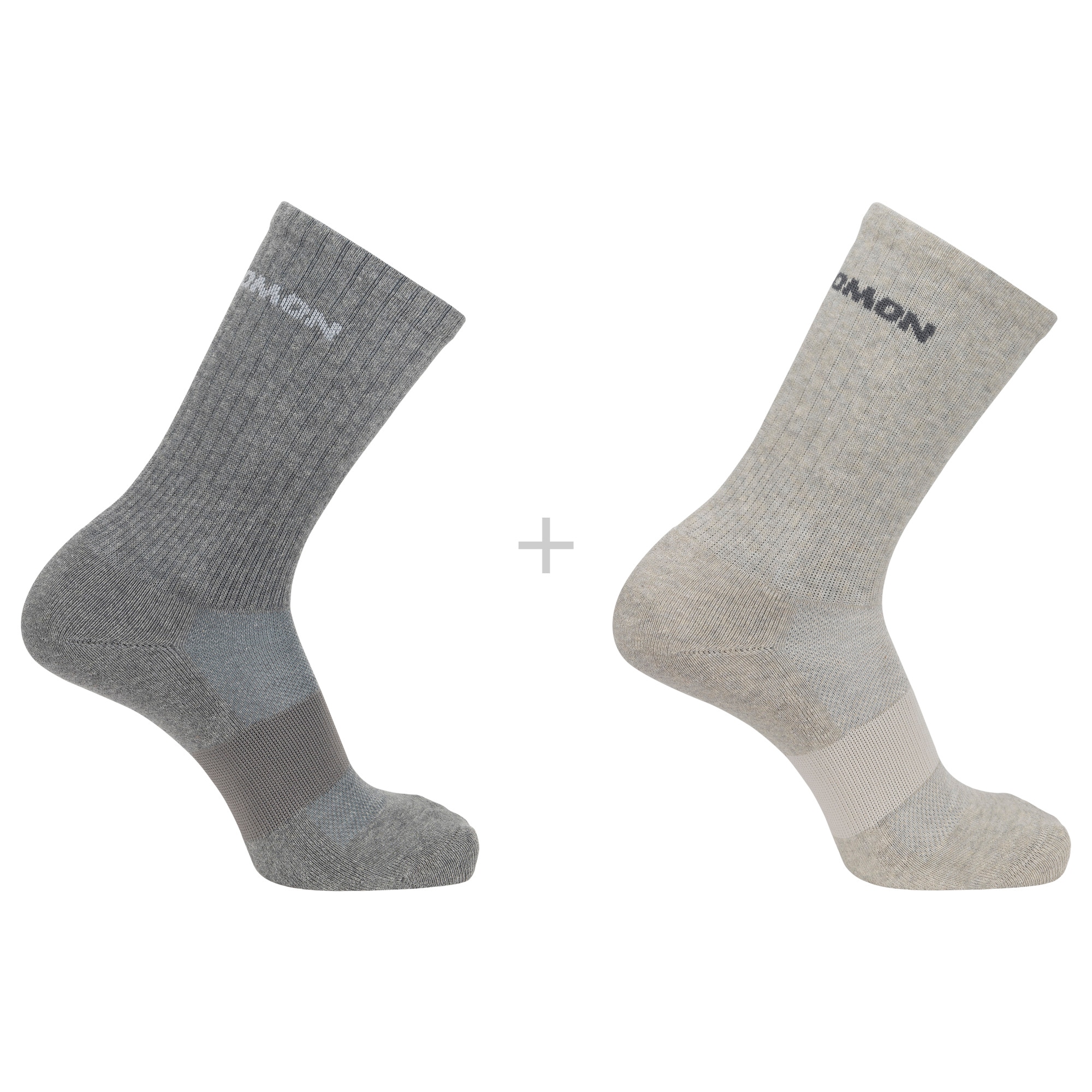 Salomon Sportsocken "EVASION CREW 2-PACK" für sportive Aktivitäten, mit angenehmem Tragegefühl