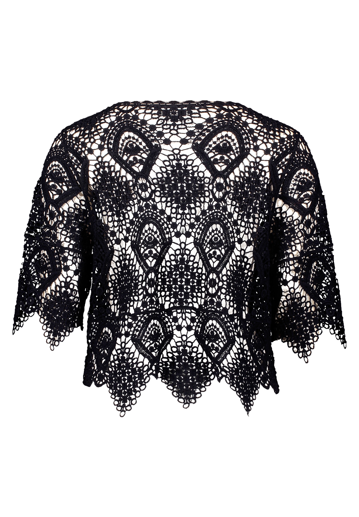 Betty&Co Rundhalspullover »Lochstrick-Pullover mit Lochmuster«