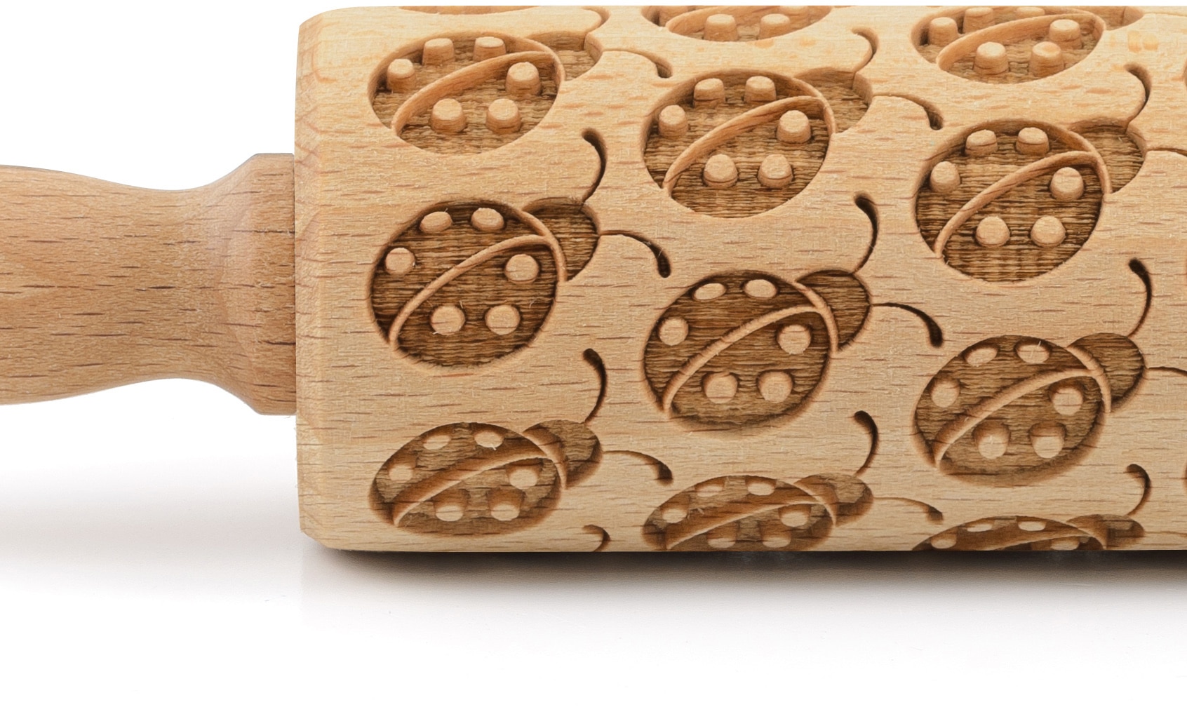 folkroll Teigroller »3D-Motiv-Teigrolle« Marienkäfer