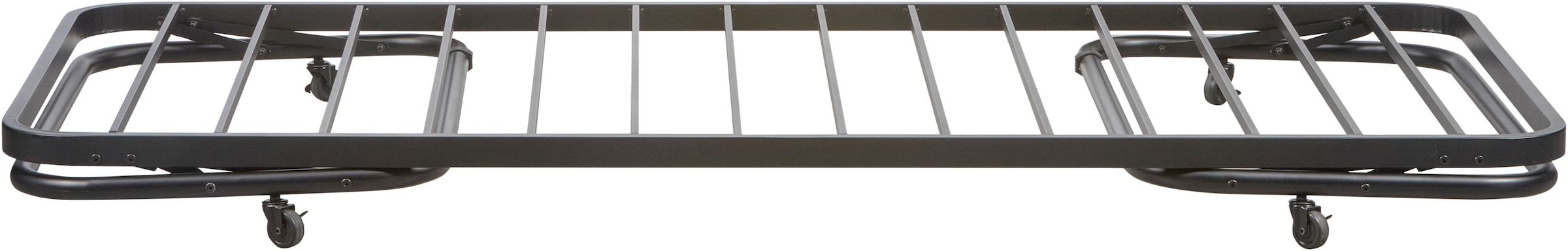 WOOOD Bettgestell »Lucy Metallrahmen pulverbeschichtet zusammenklappbar, 206 x 96 x 57 cm« Eingeklappt 30 cm hoch, Tragkraft 150 kg, Matratzenmaß 90x200 cm