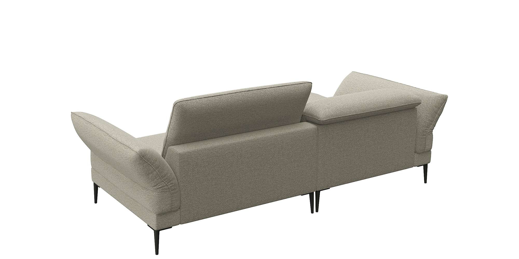 FLEXLUX Ecksofa »Salino, Funktionssofa mit Recamiere, Relaxsofa, Ecksofa«, Sofa mit Arm- und Kopfteil-Verstellungen, Kaltschaum & Stahl-Wellen