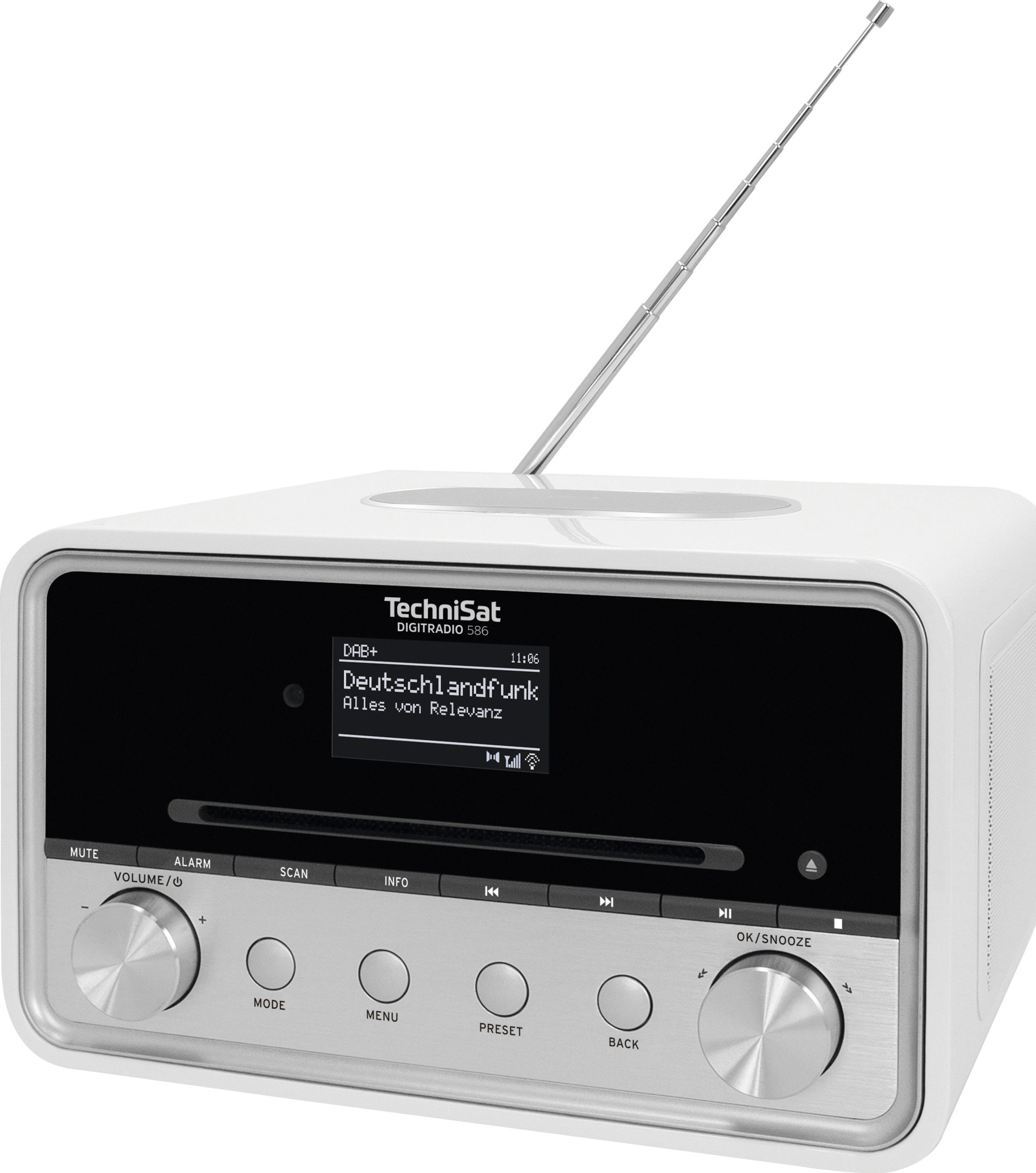 TechniSat Radio »DIGITRADIO 586«, (Bluetooth-A2DP Bluetooth-AVRCP Bluetooth-WLAN Digitalradio (DAB+)-Internetradio-UKW mit RDS 20 W)