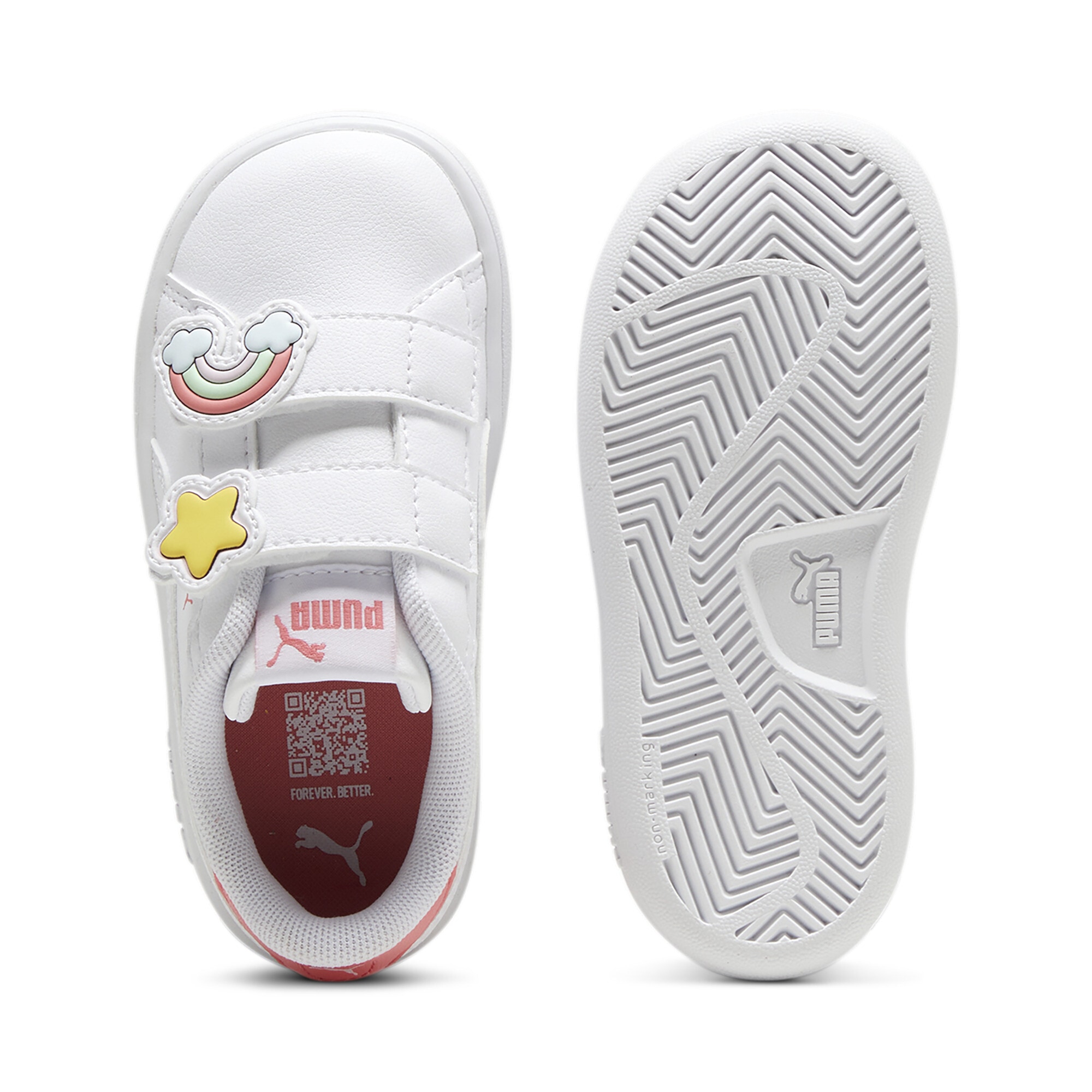 PUMA Sneaker »SMASH 3.0 BADGES V INF«  mit Klettverschluss, mit SOFTFOAM+ Dämpfung, aus Synthetik