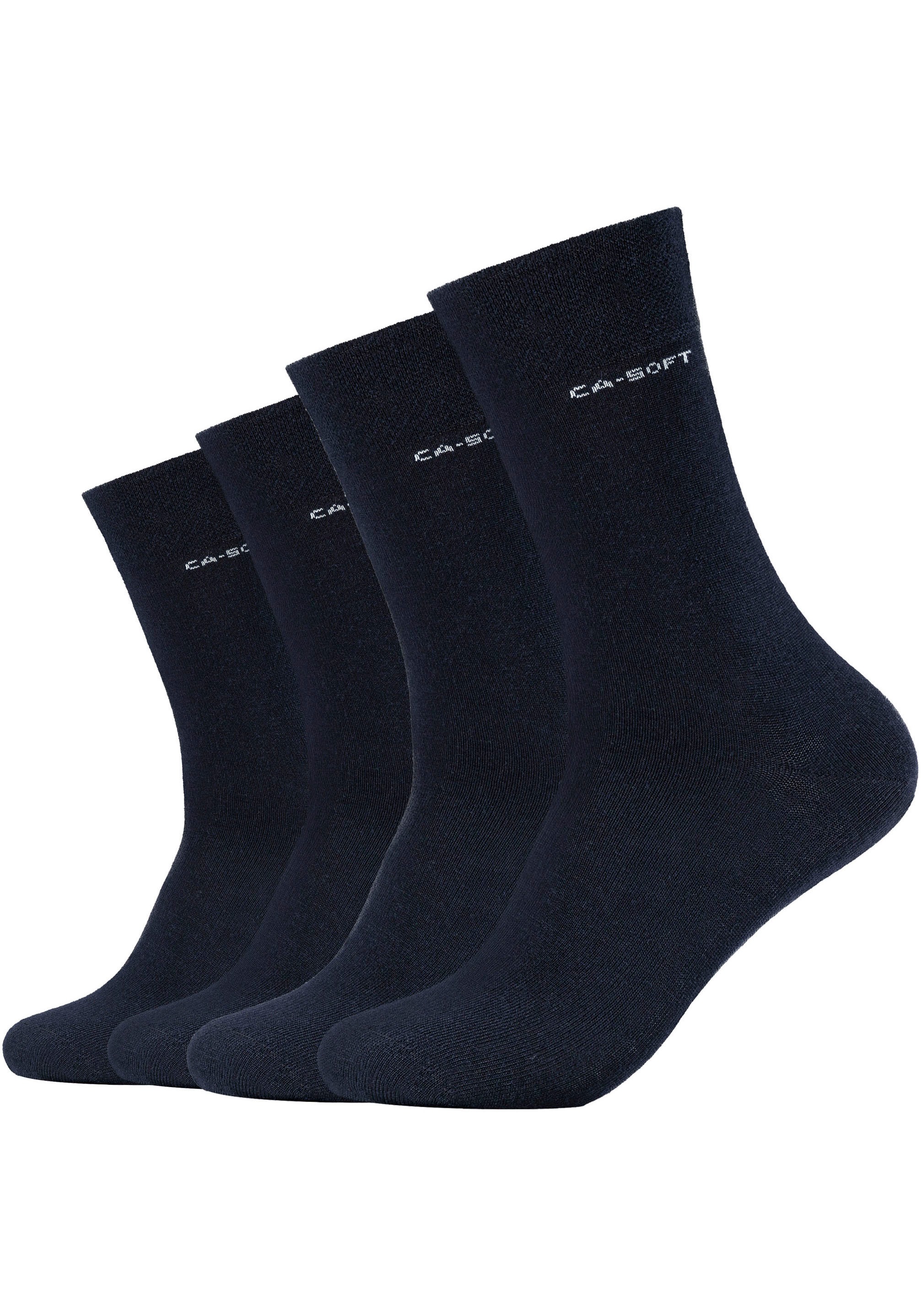 Camano Socken, (Packung, 4 Wollanteil bei mit Weicher Materialmix hohem ♕ Paar)