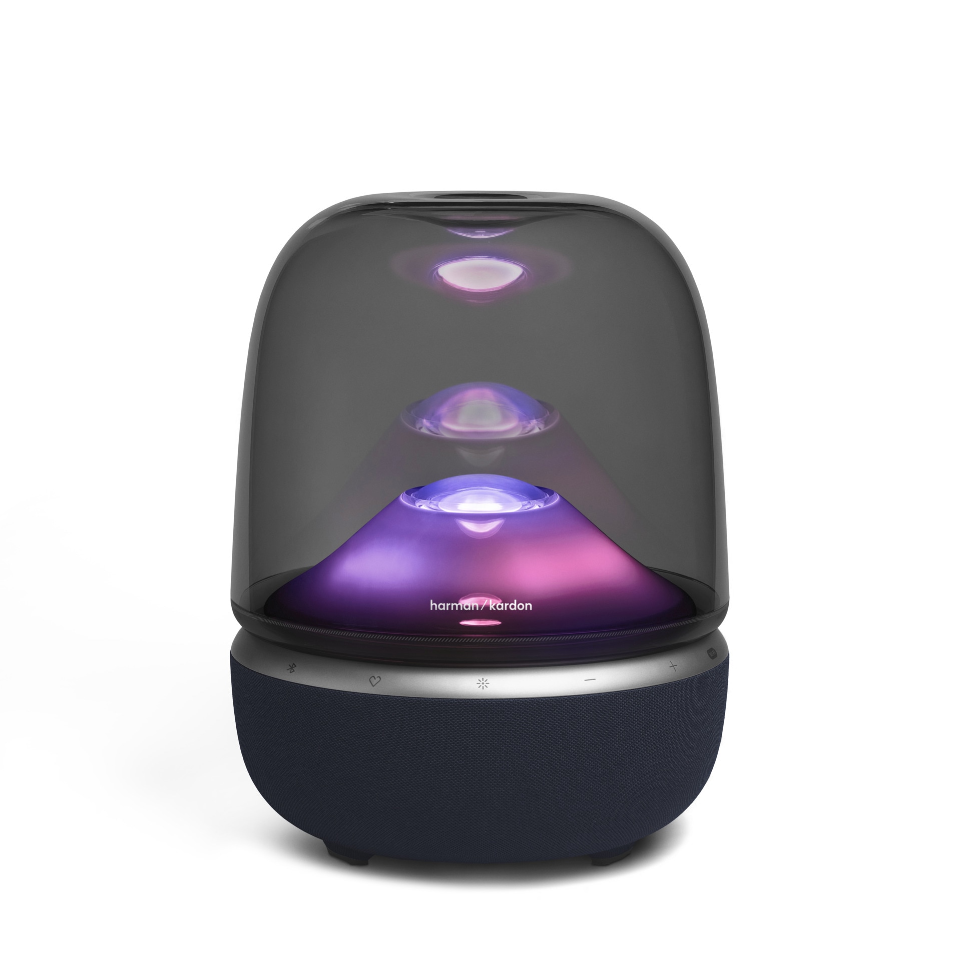Harman/Kardon Wireless Lautsprecher »Aura Studio 5 Wi-Fi Edition« (Bluetooth | WLAN Beleuchtungseffekte 50 W) WLAN Lautsprecher für zu Hause mit faszinierender Beleuchtung