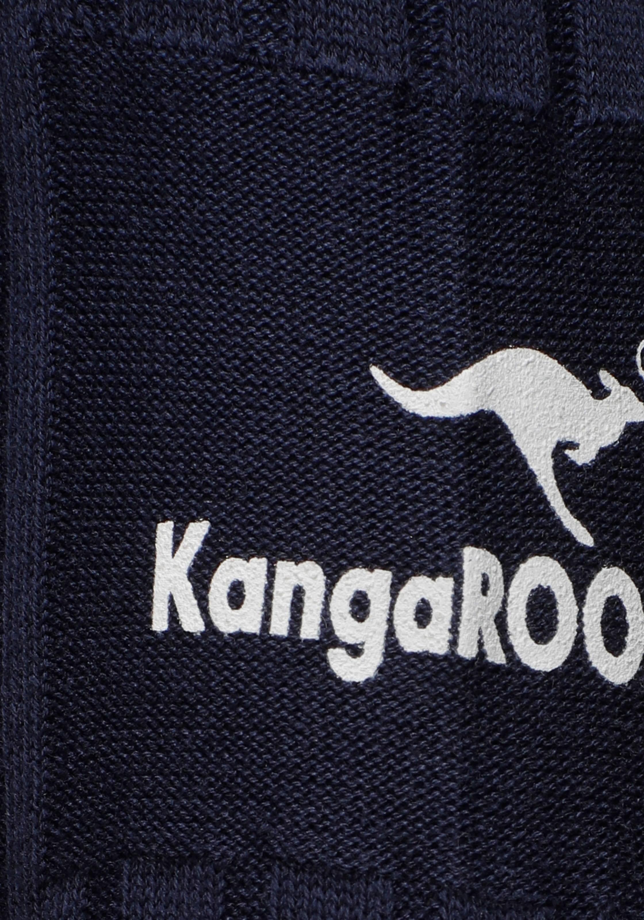 KangaROOS V-Ausschnitt-Pullover, in breit geripptem Feinstrick