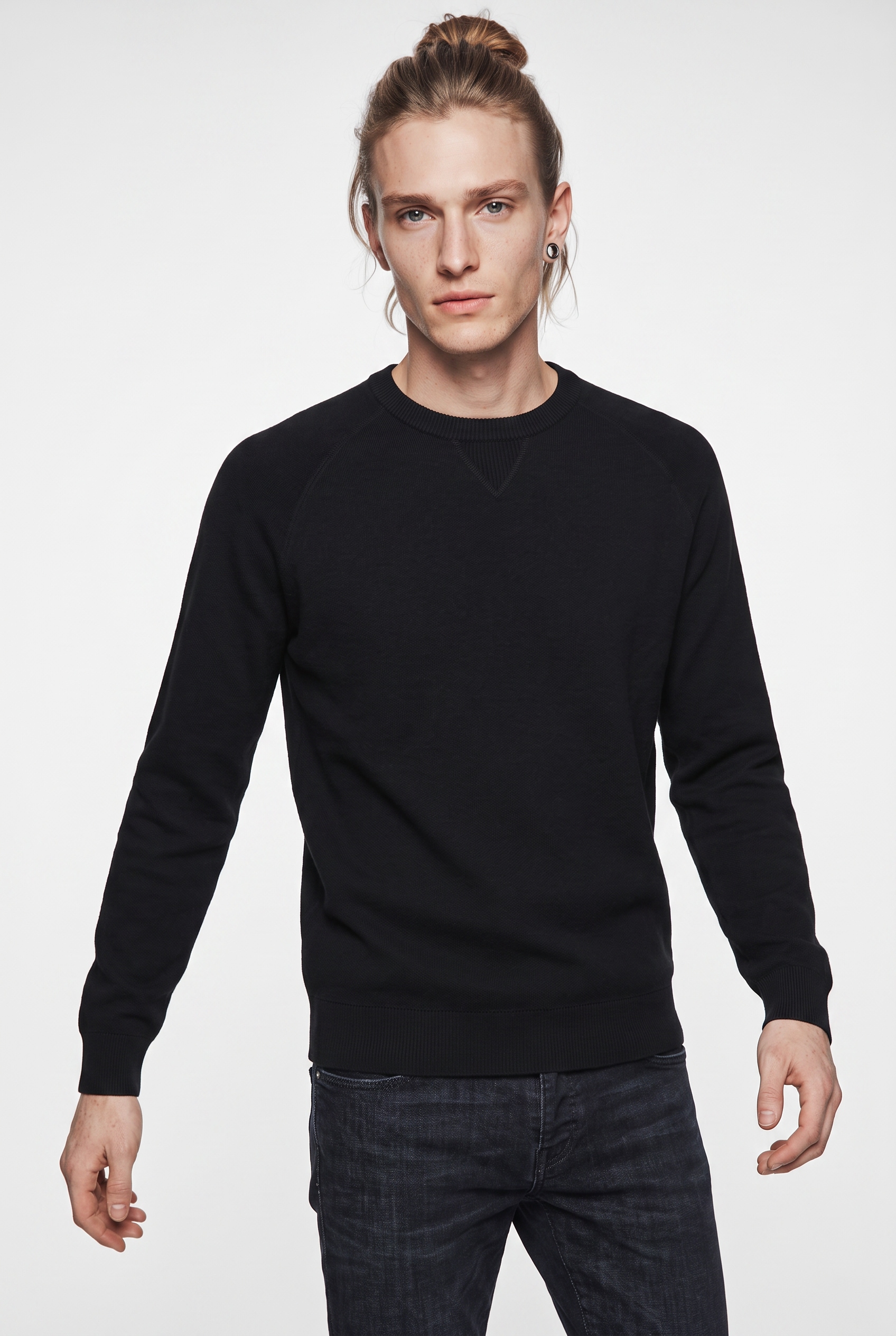 ONLY & SONS Rundhalspullover »ONSVILLAS LS CREW KNIT OTL« Baumwollmischung, regular fit