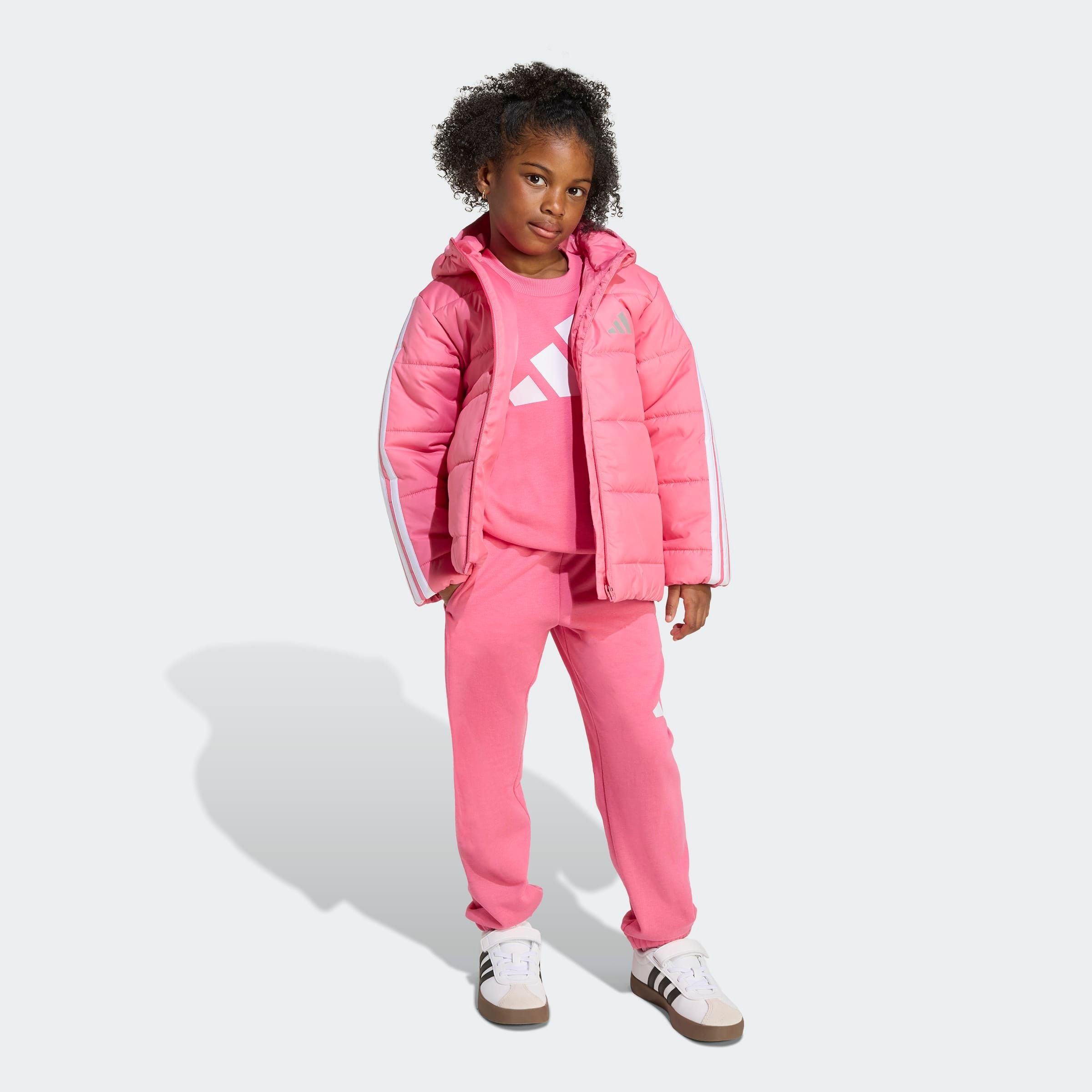 adidas Sportswear Winterjacke »LK ESS 3S JKT« für Kinder, mit Reißverschluss, leichtes Material
