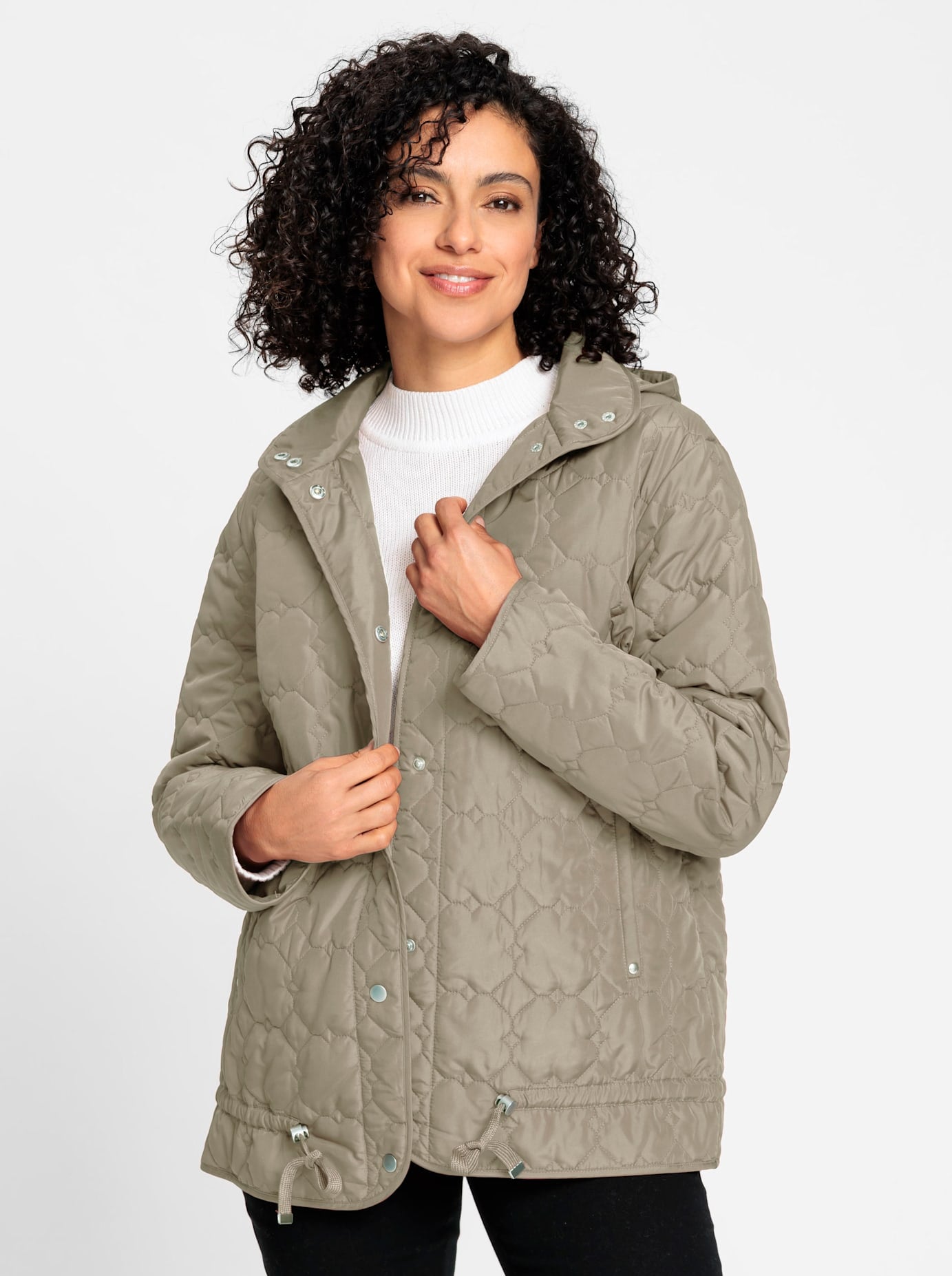 Inspirationen Steppjacke mit Kapuze