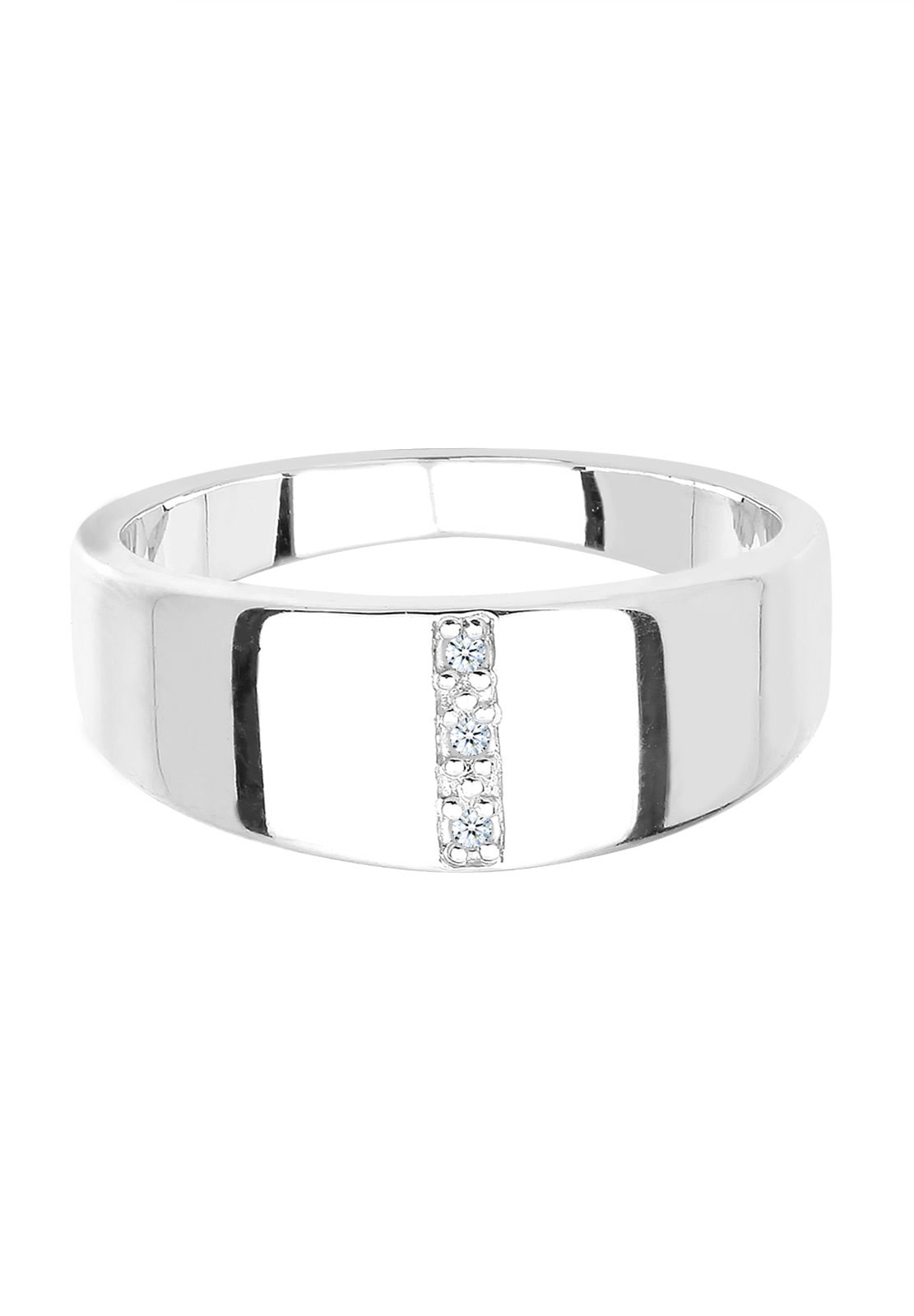Elli DIAMONDS Verlobungsring »Ring Diamant Weiß Brillantschliff (0.015 ct) 925 Sterling Silber«