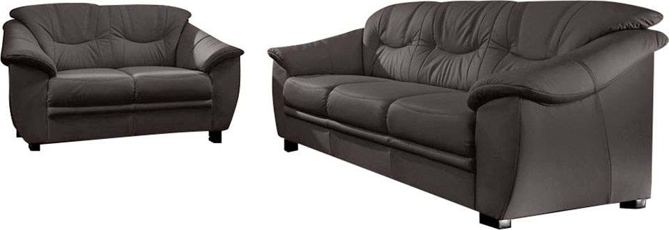 sit&more Polstergarnitur »Savona«, NaturLEDER® (2-tlg.), bestehend aus je einem 2- und 3-Sitzer