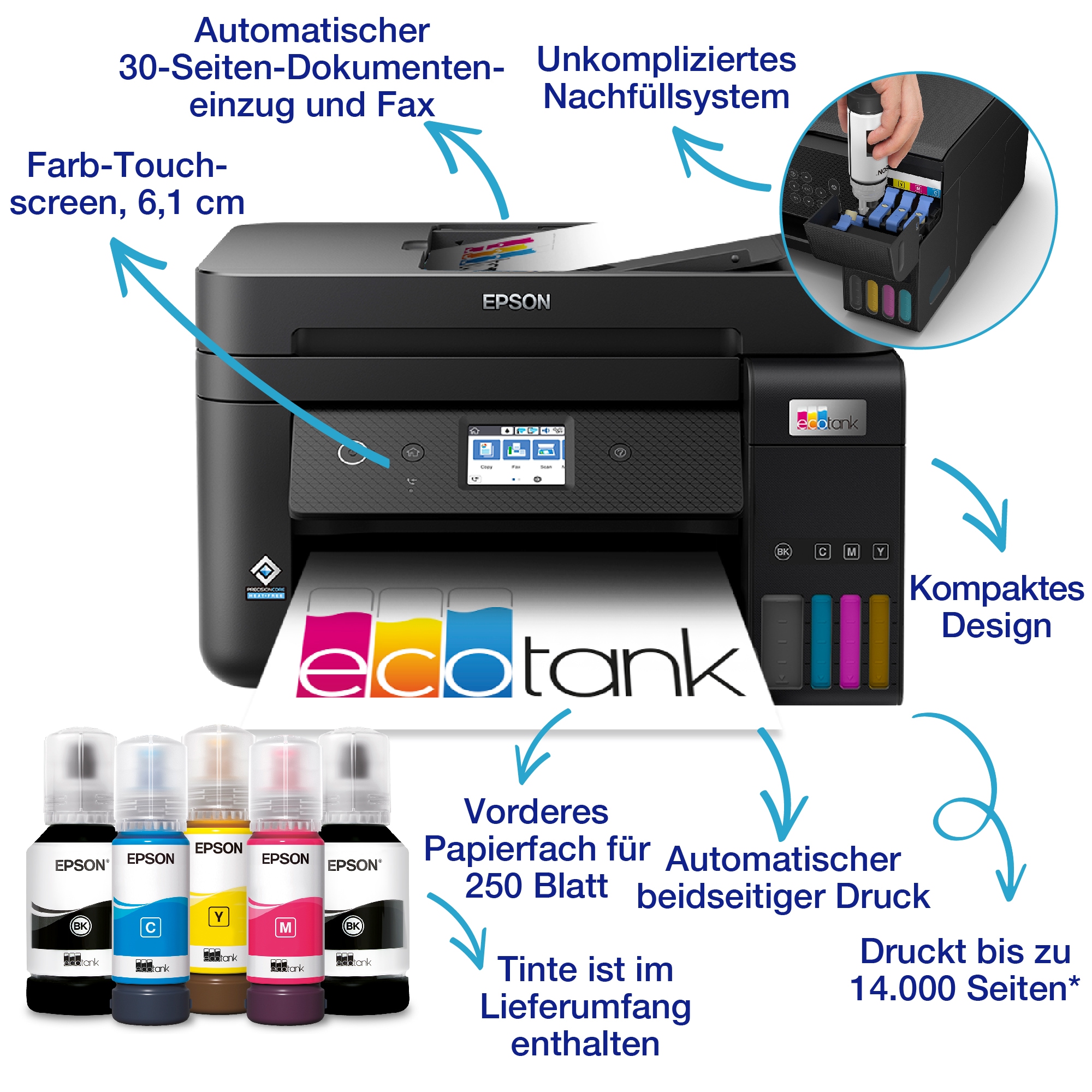 Epson Multifunktionsdrucker »EcoTank ET-4850«