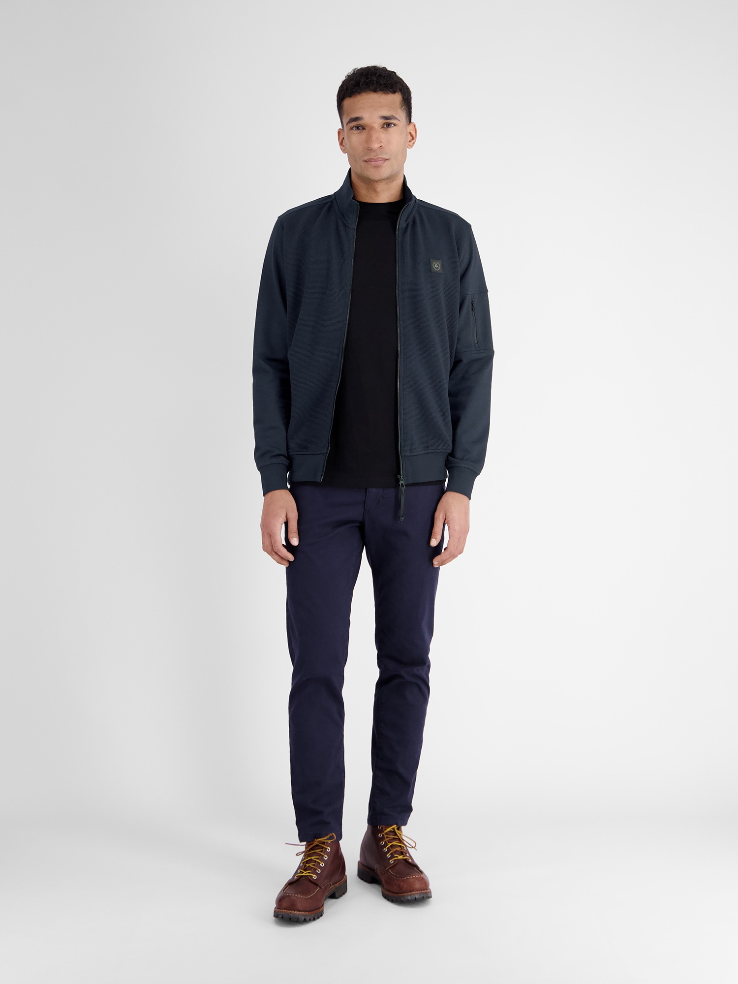 LERROS Sweatjacke »LERROS Herren Sweatjacke in Struktur-Baumwollqualität«