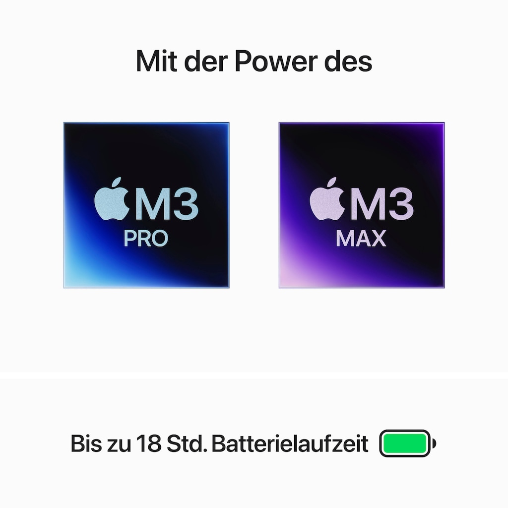 Apple Notebook »MacBook Pro 14''«, 35,97 cm, / 14,2 Zoll, Apple, M3 Pro, 14-Core GPU, 512 GB SSD