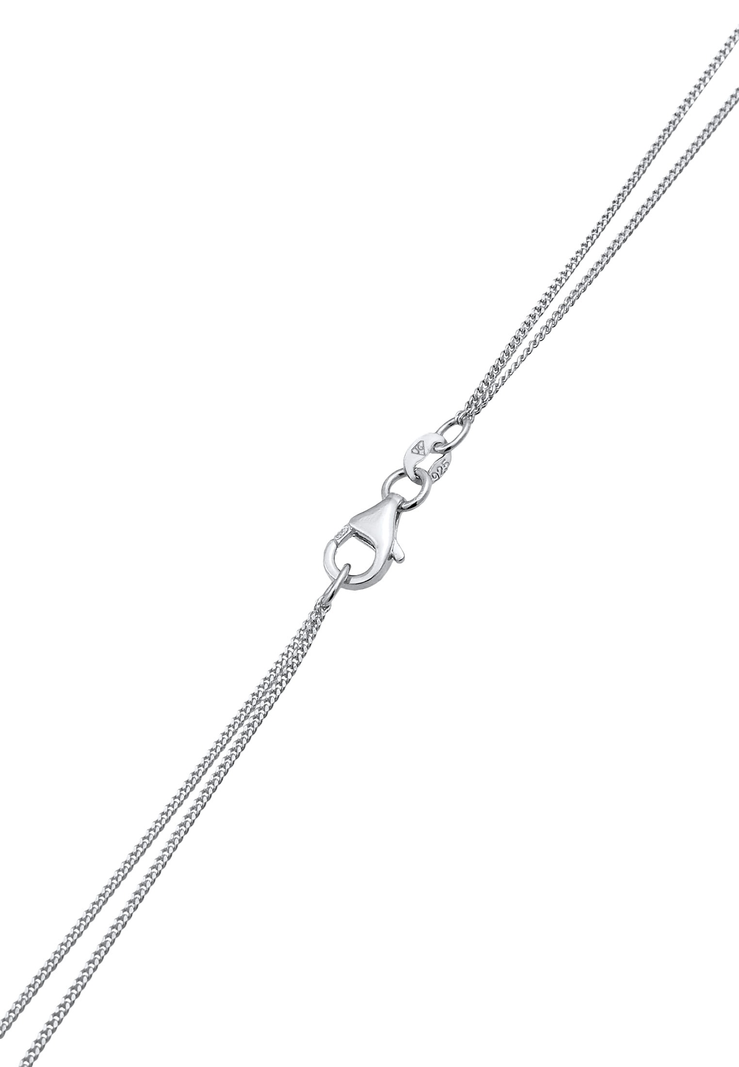 Elli Silberkette »Halskette 2-lagig Layer Kreis Stab Geo 925 Silber«