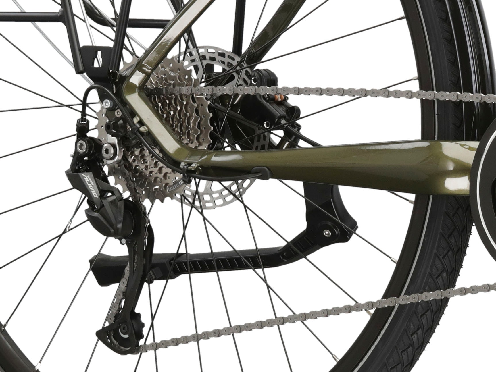 Kross E-Bike »KROSS E-Trekkingrad Herren Trans 5.0 28" khaki 9 Gänge«, 9 Gang, Shimano, ALIVIO M3100, Mittelmotor 250 W, Pedelec, Elektrofahrrad für Herren