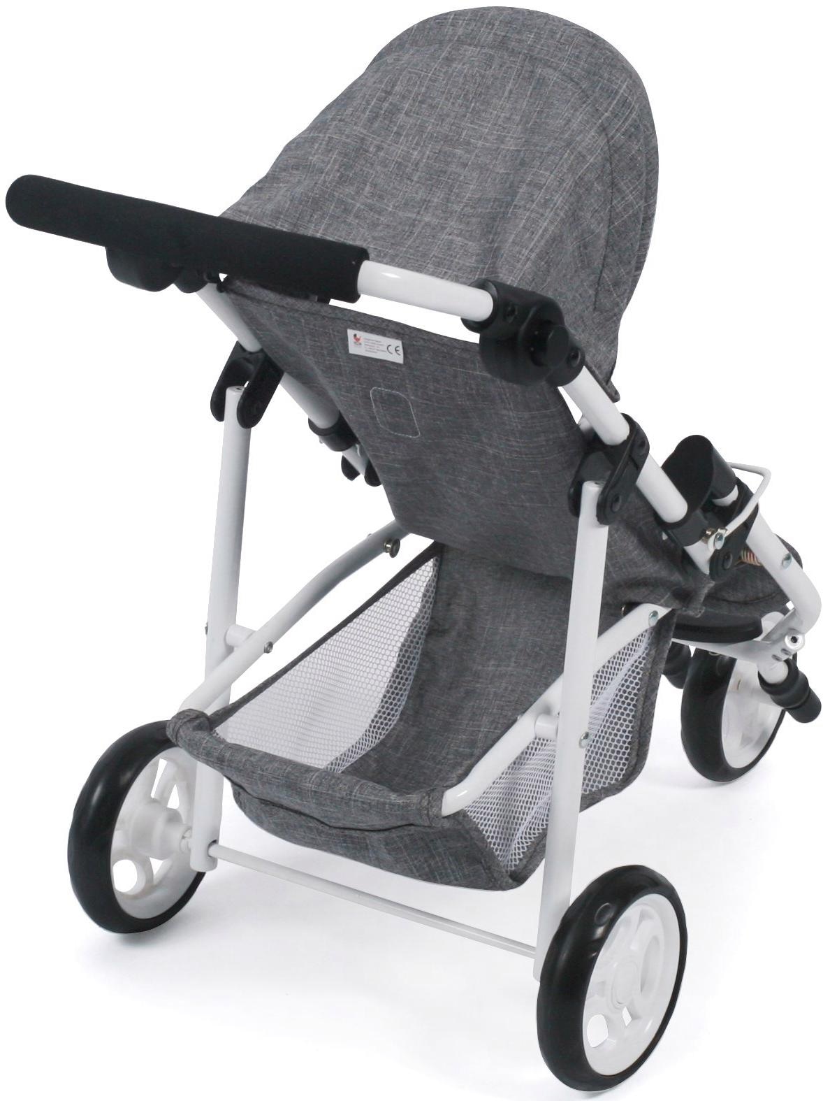 CHIC2000 Puppenbuggy »Jogging-Buggy Lola, Jeans Grey«, mit klappbarem Verdeck