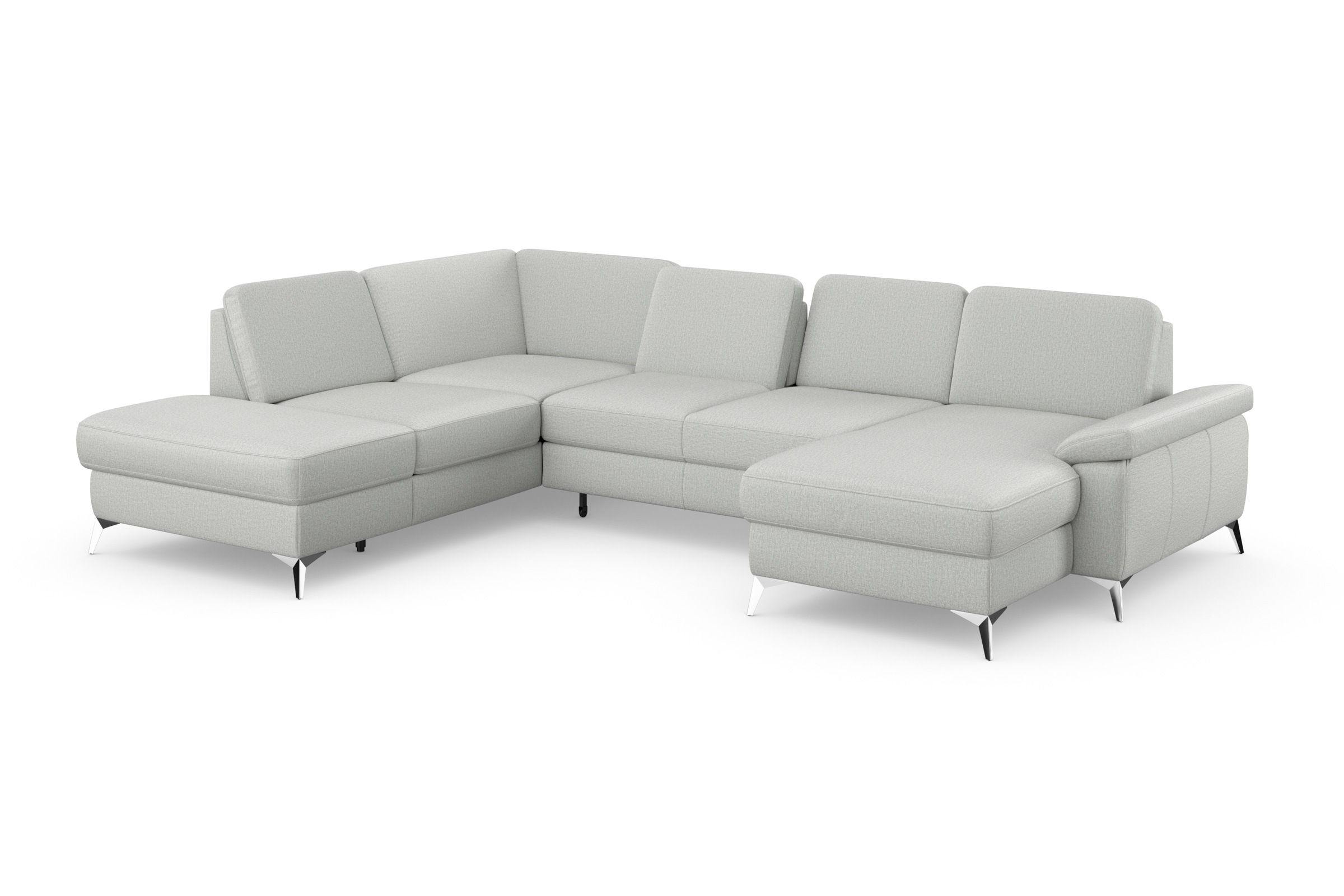 sit&more Wohnlandschaft »Padua U-Form«, inklusive Sitztiefenverstellung, Armteilfunktion und Federkern