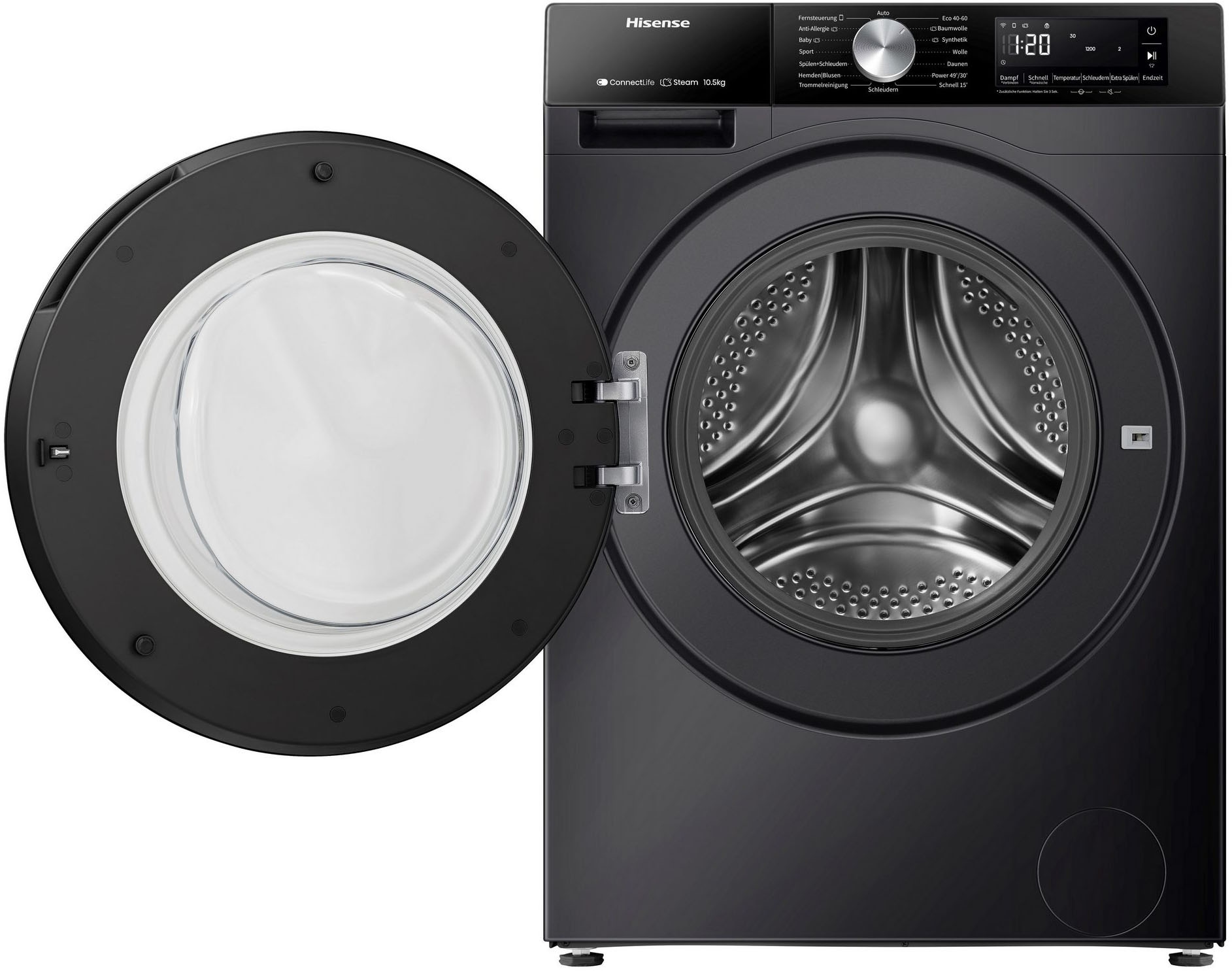 Hisense Waschmaschine 5S Serie »WF5S1045BB« 10,5 kg 1400 U/min AutoDosing