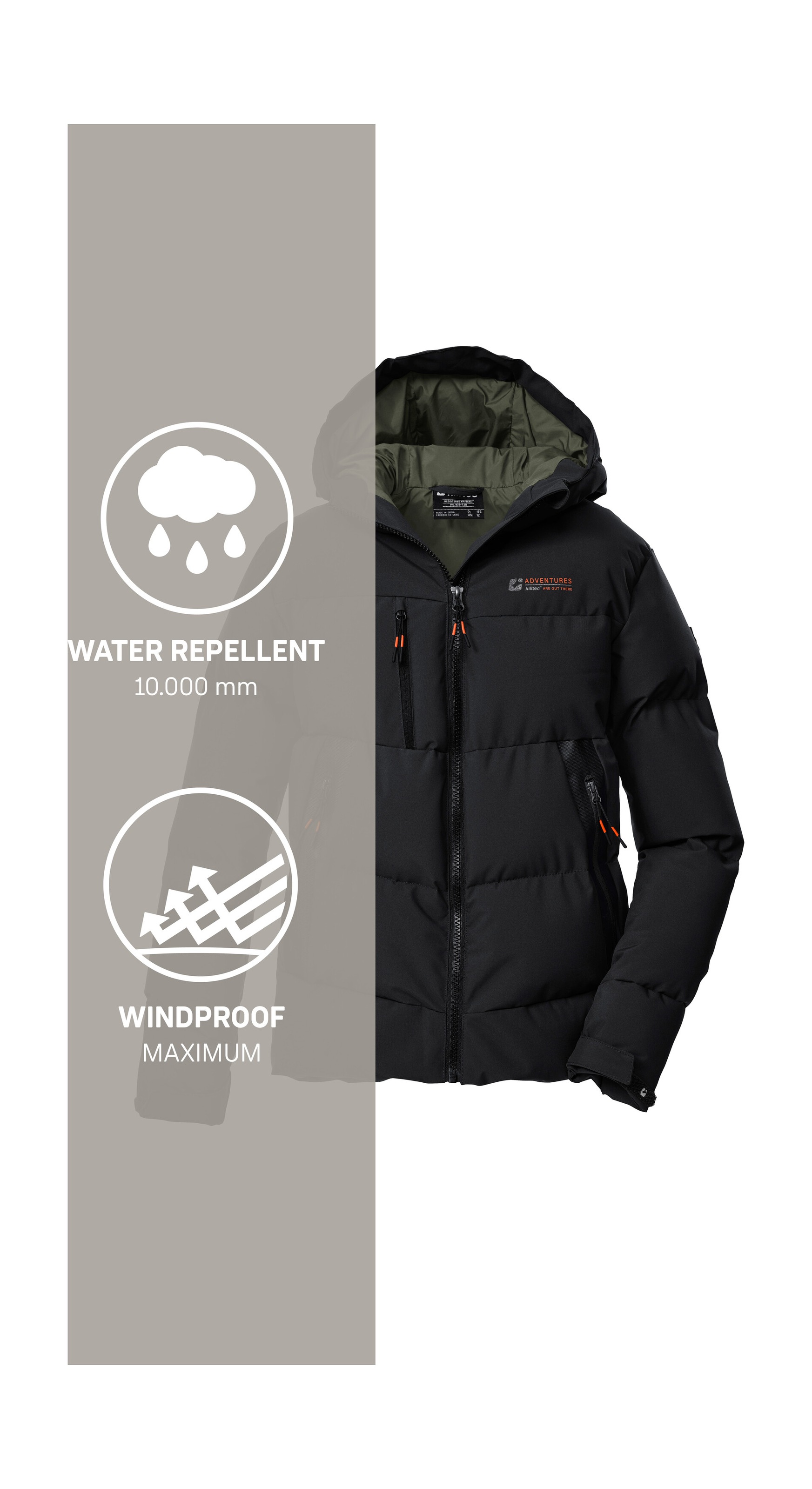 Killtec Steppjacke »KOW 239 BYS QLTD JCKT« Winddichte, wasserabweisende Kinderjacke mit verstellbaren Bündchen