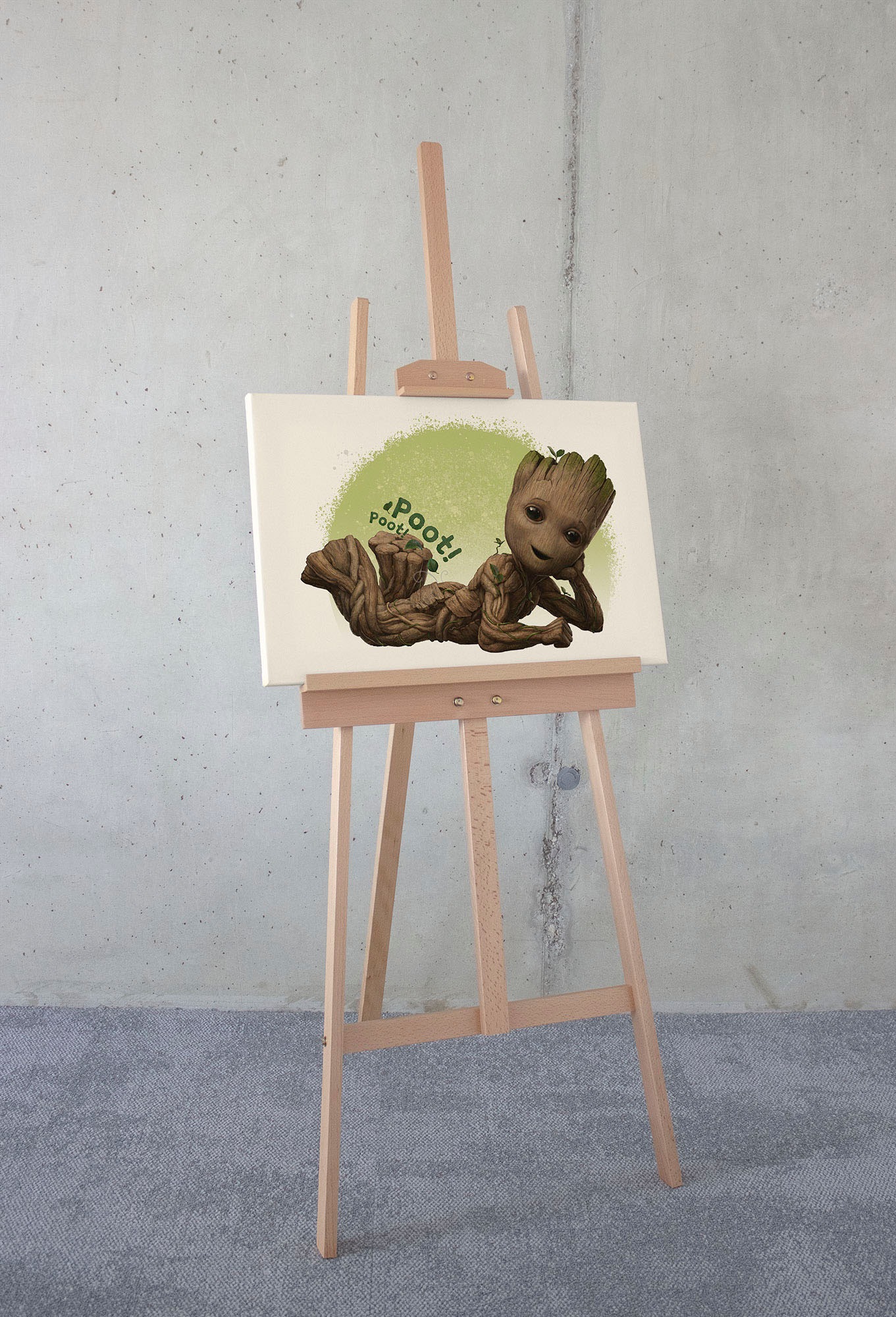 Leinwandbild »Keilrahmenbild - Groot Poot - Größe 60 x 40 cm«, Disney, (1 St., 60 x 40...