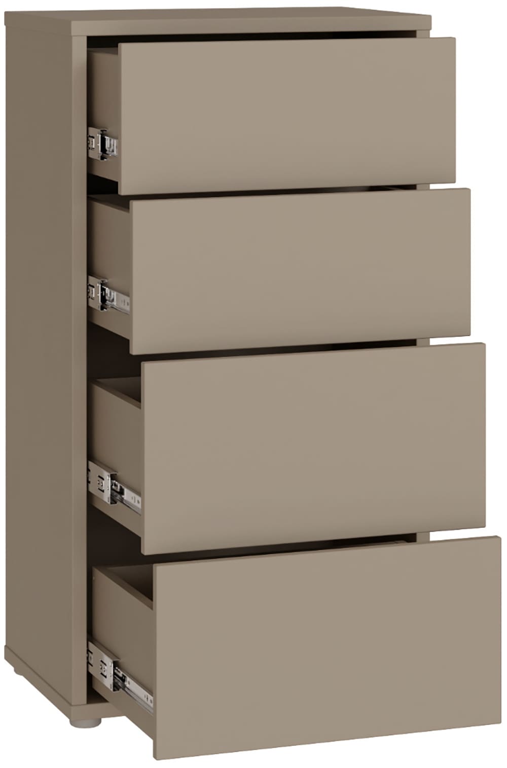 FORTE Kommode »Alice Springs, Kommode Höhe 99,1 cm, 4 Schubkästen« Schubkästen mit Vollauszug, Grifflos, Push to open