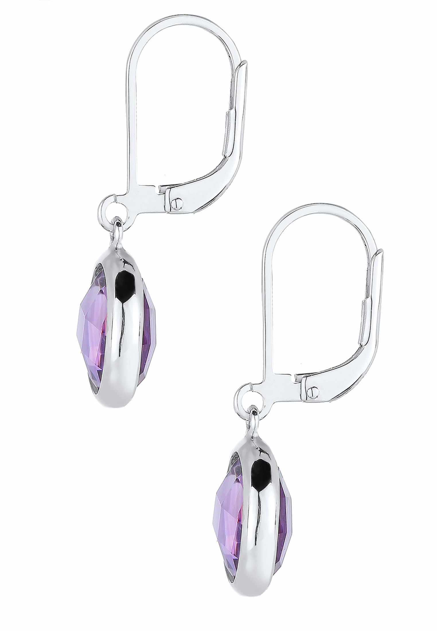 Elli Paar Ohrhänger »Ohrringe Ohrhänger Amethyst Hell Lila 925 Sterling Silber«