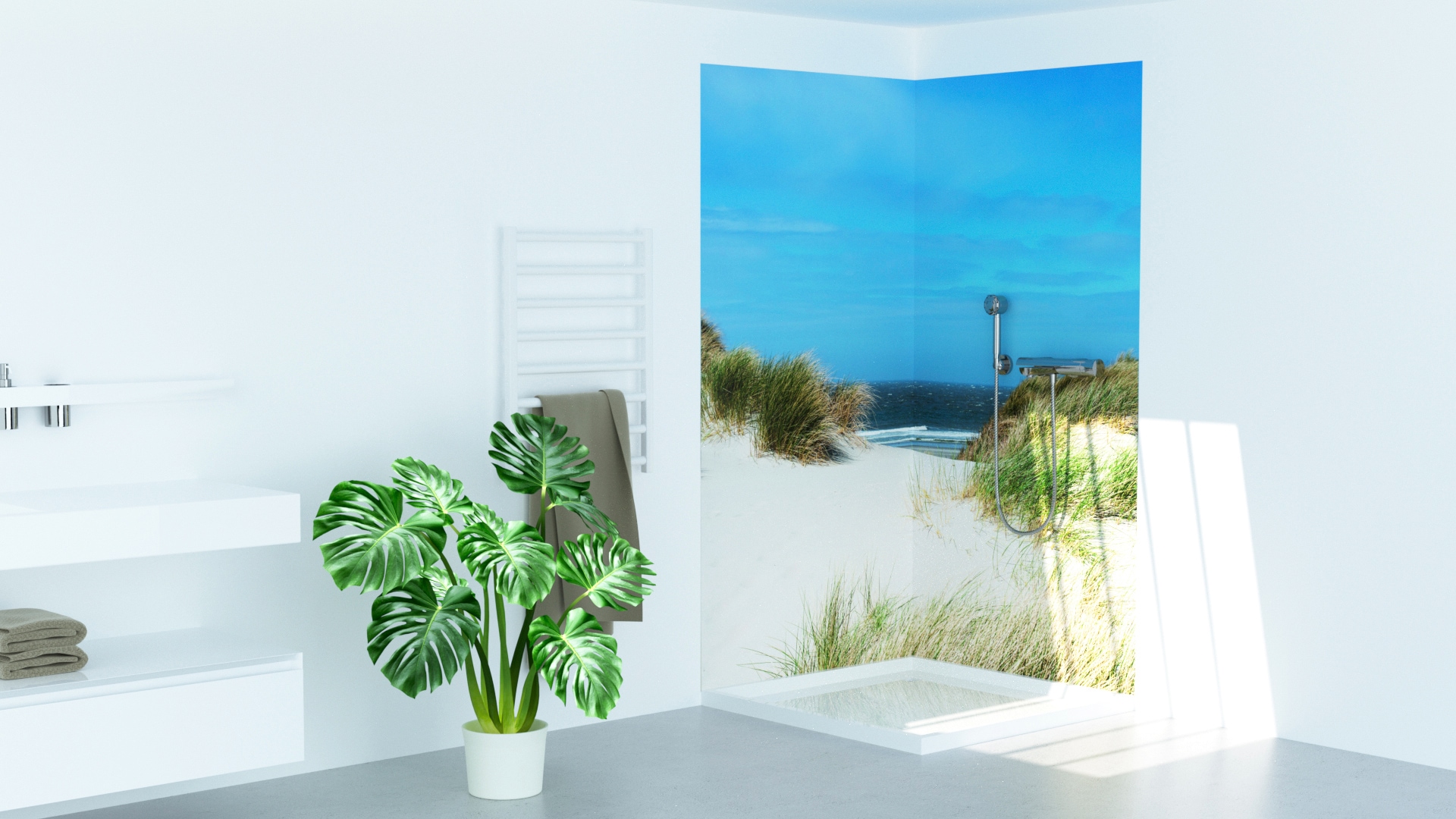 Sanotechnik Duschrückwand »Sanowall« Höhe: 205 cm