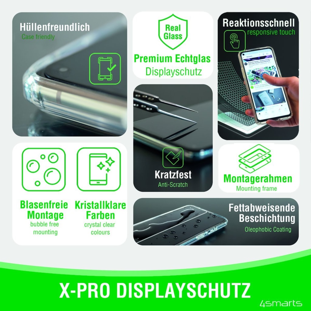4smarts Displayschutzfolie »Second Glass X-Pro Clear Samsung Galaxy A54 5G«