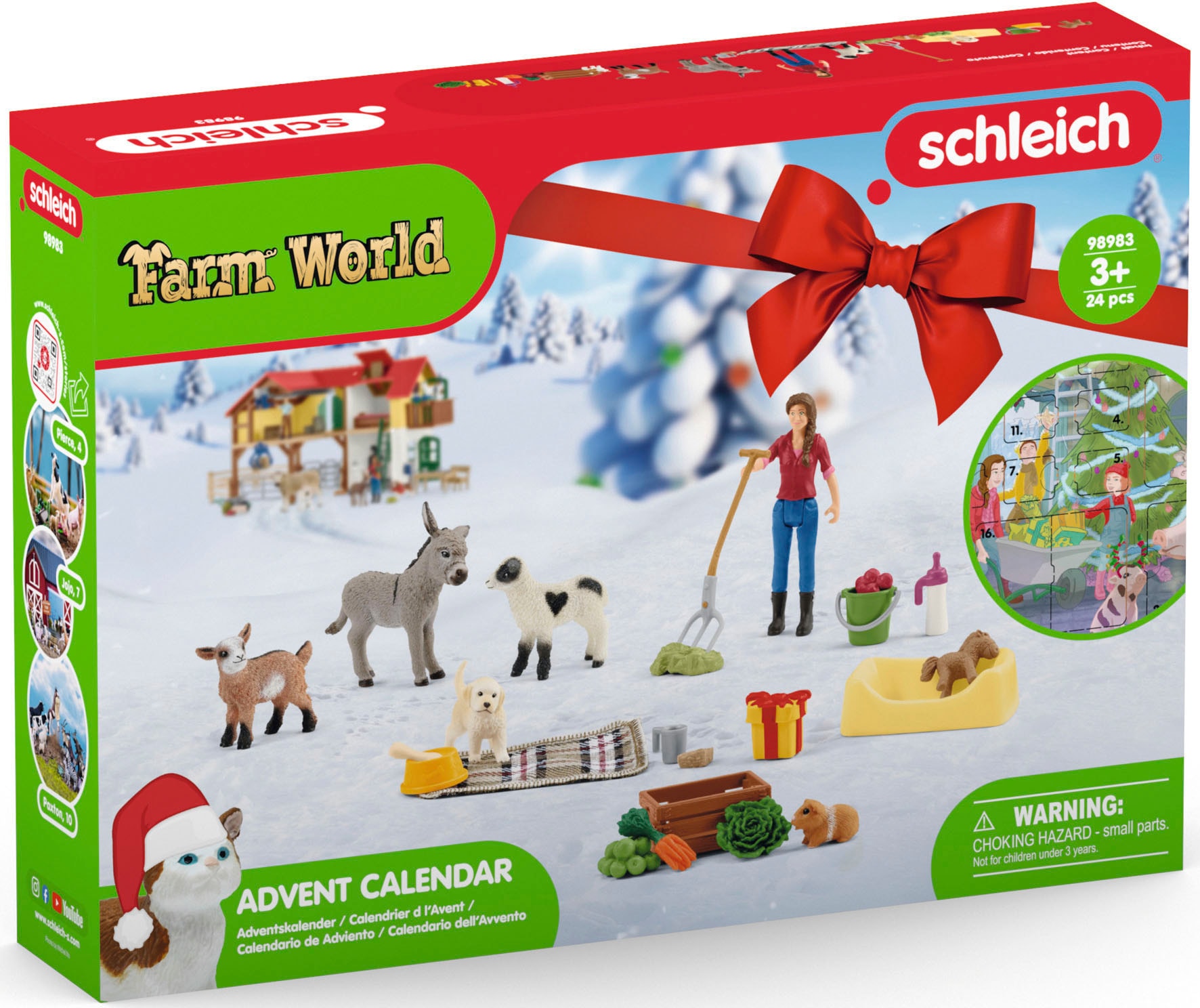 Schleich® Spielzeug-Adventskalender »FARM WORLD«, ab 3 Jahren