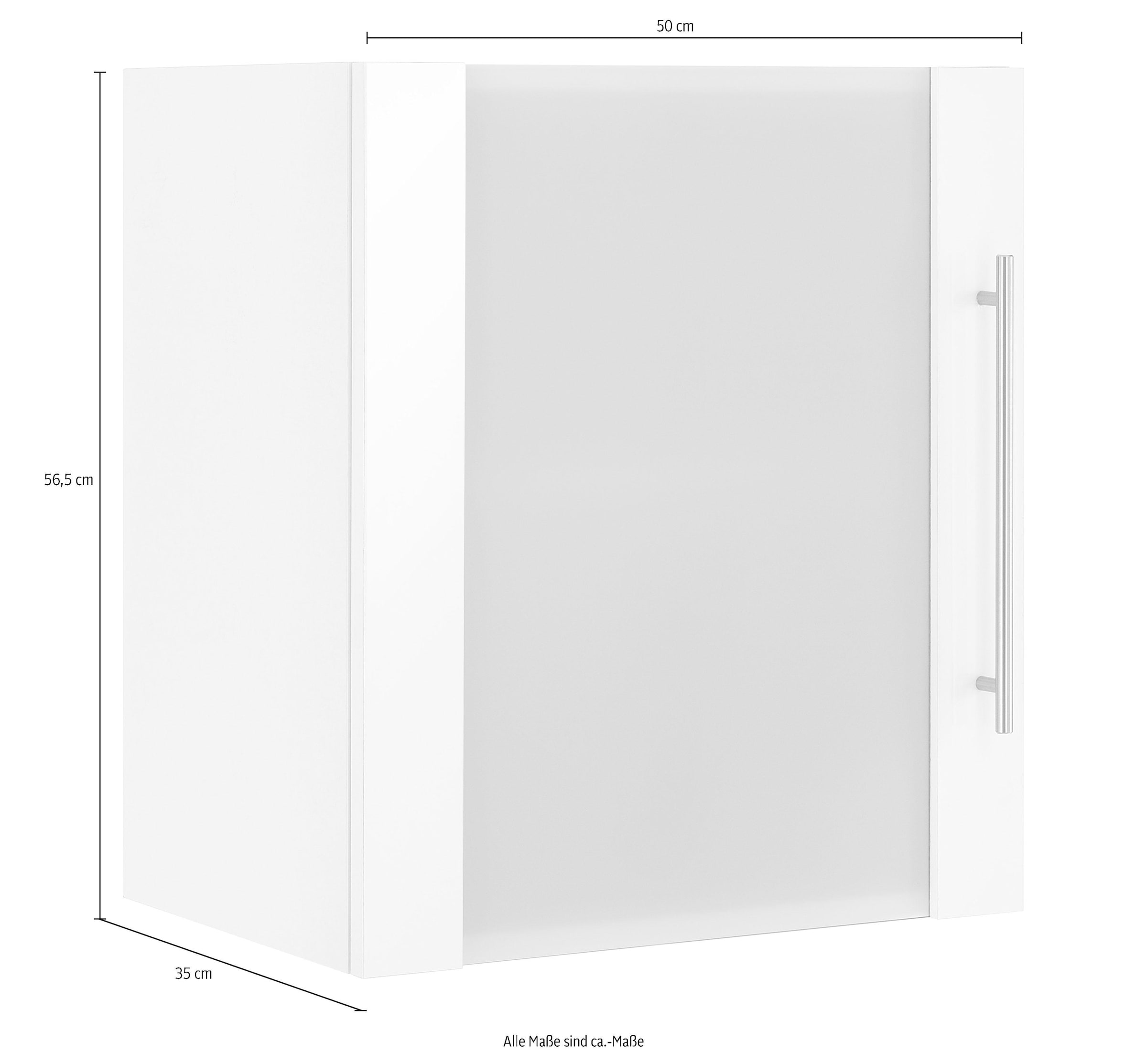 wiho Küchen Glashängeschrank »Flexi2«, Breite 50 cm