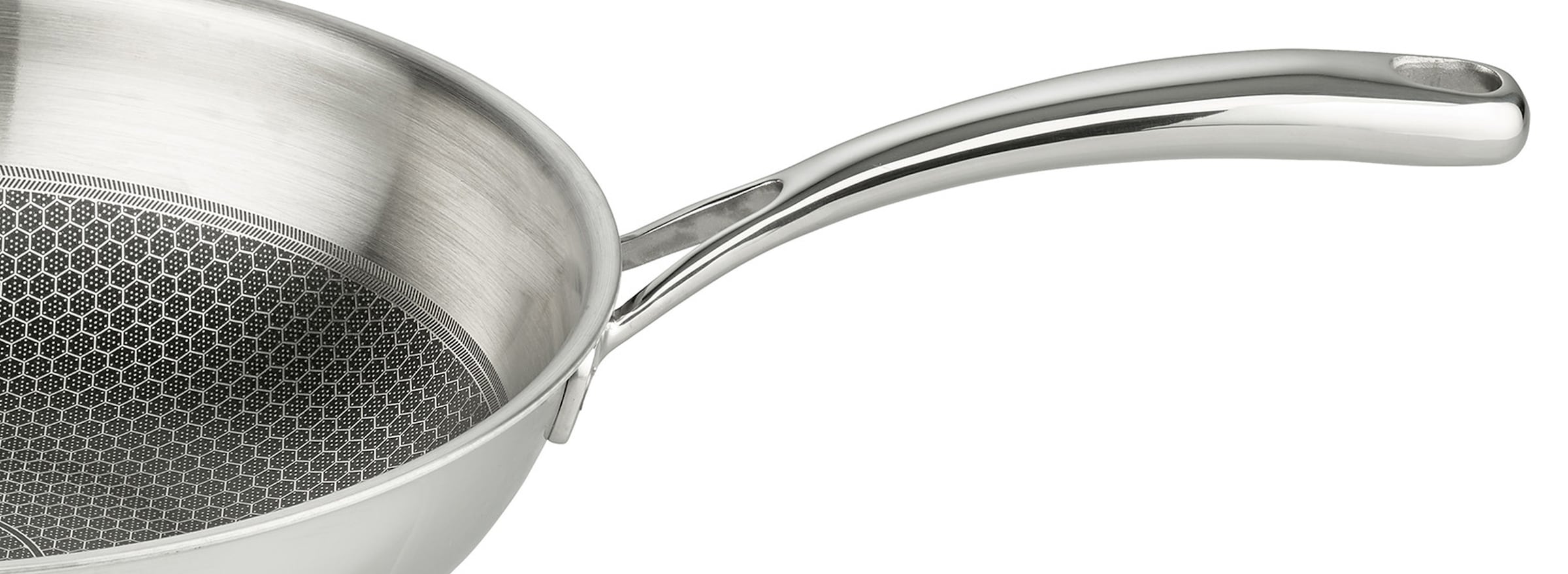 Elo Premium Wok »Relief Evolution Wokpfanne« Edelstahl 18/10 1 tlg. tlg. durchgehender Aluminium-Kern, außen magnetischer Edelstahl